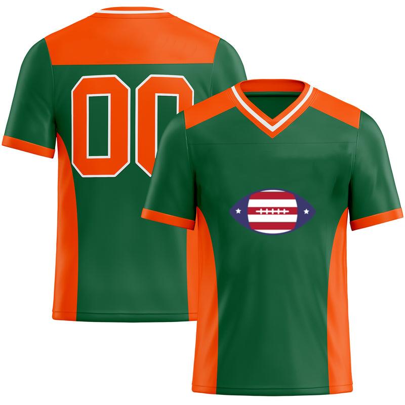 American Football Usa Flag Flat Classic Football Jersey
