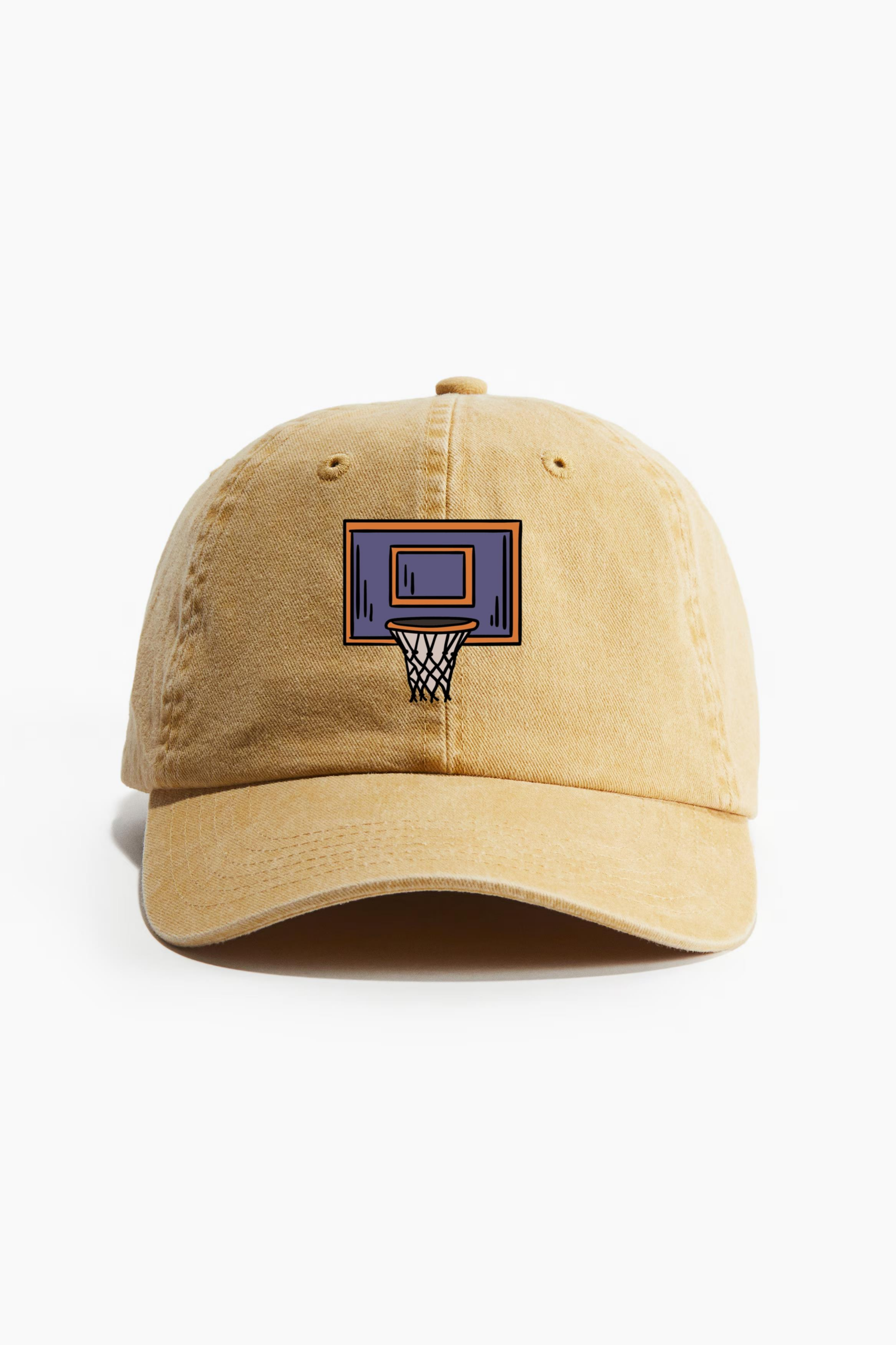 Basket Basketball Hand Drawn Cotton Twill Cap 