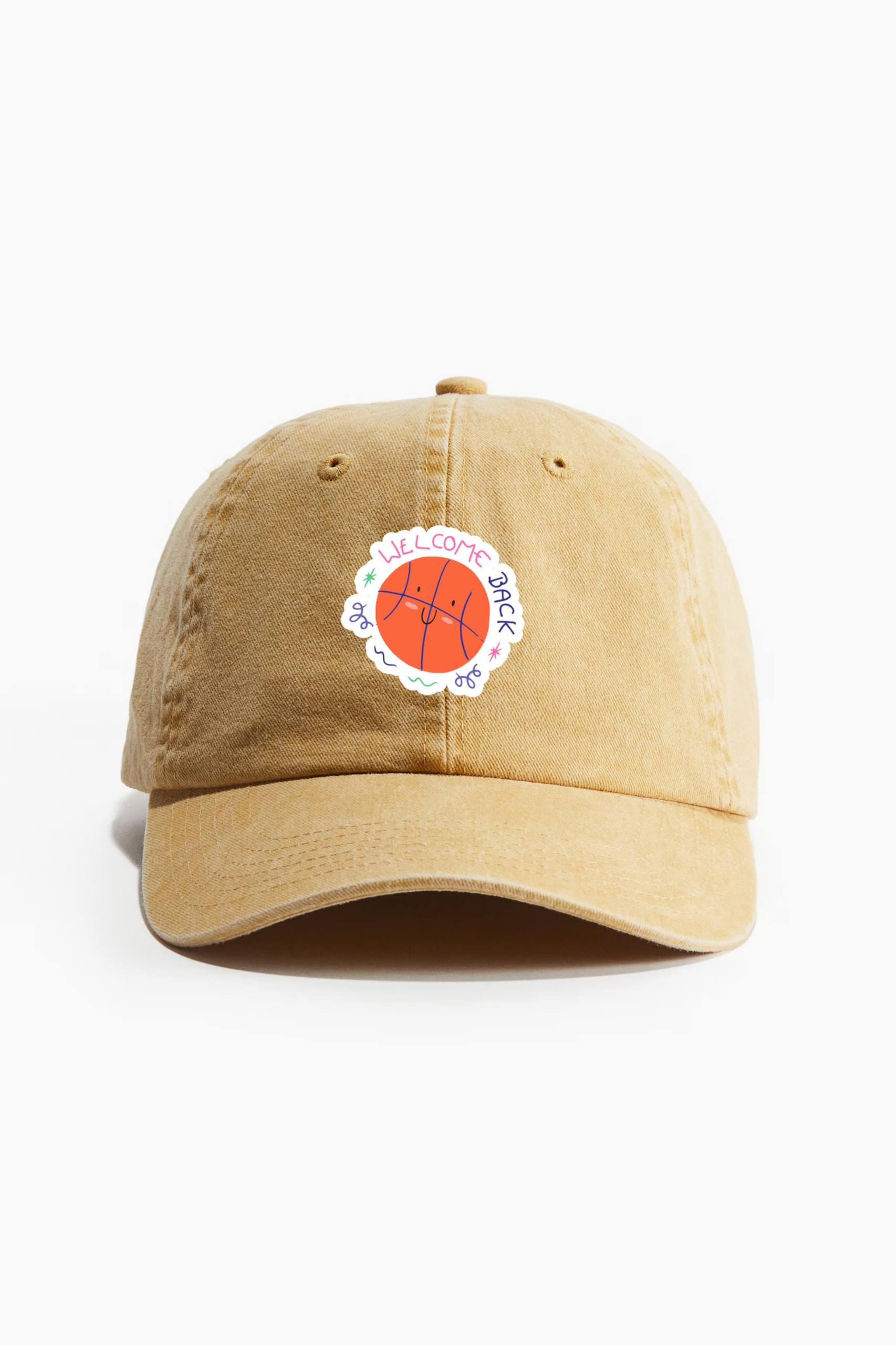 Basketball Ball Cute Cotton Twill Cap 