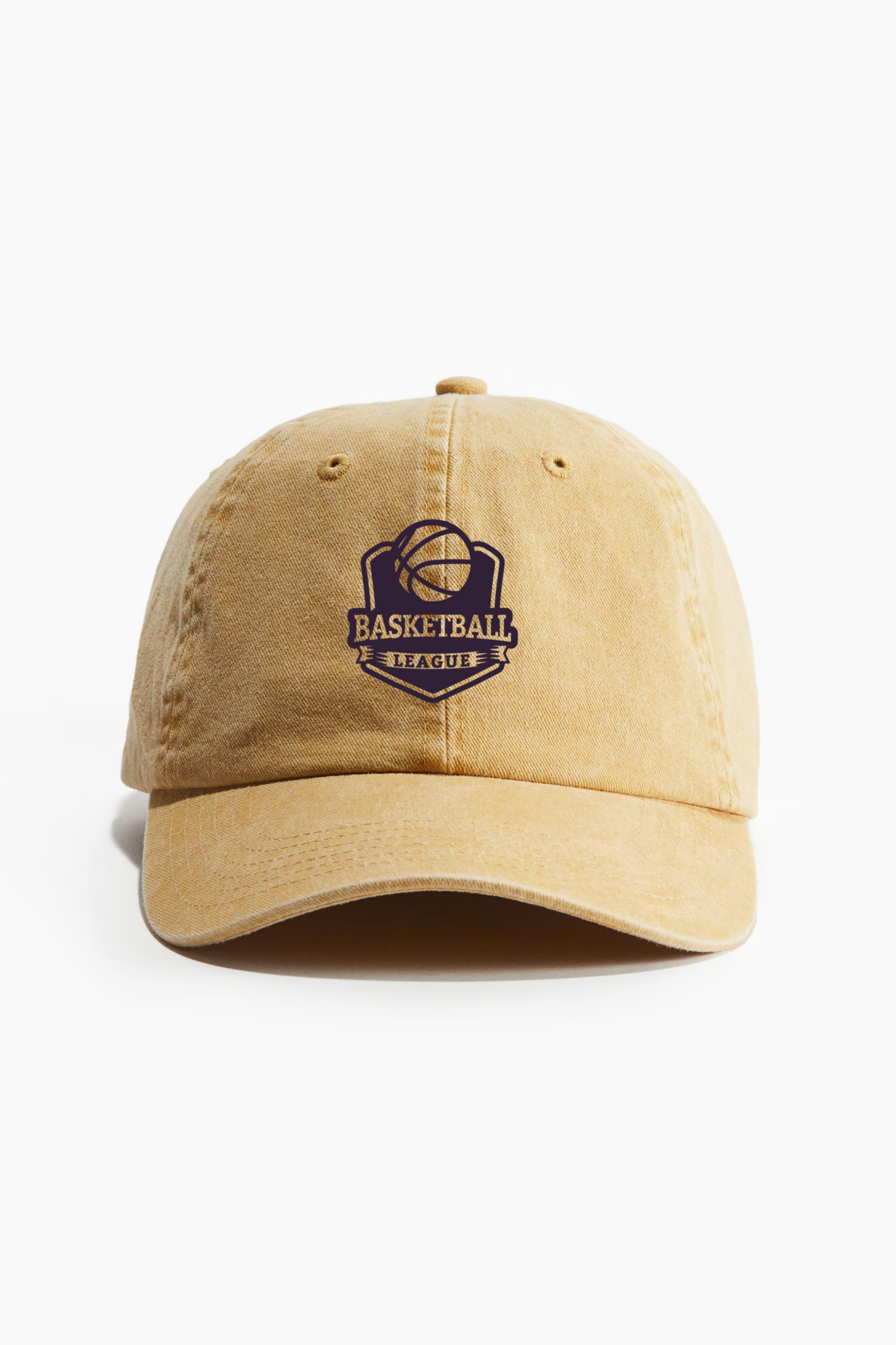 Basketball Ligue Ball Game Badge Cotton Twill Cap 