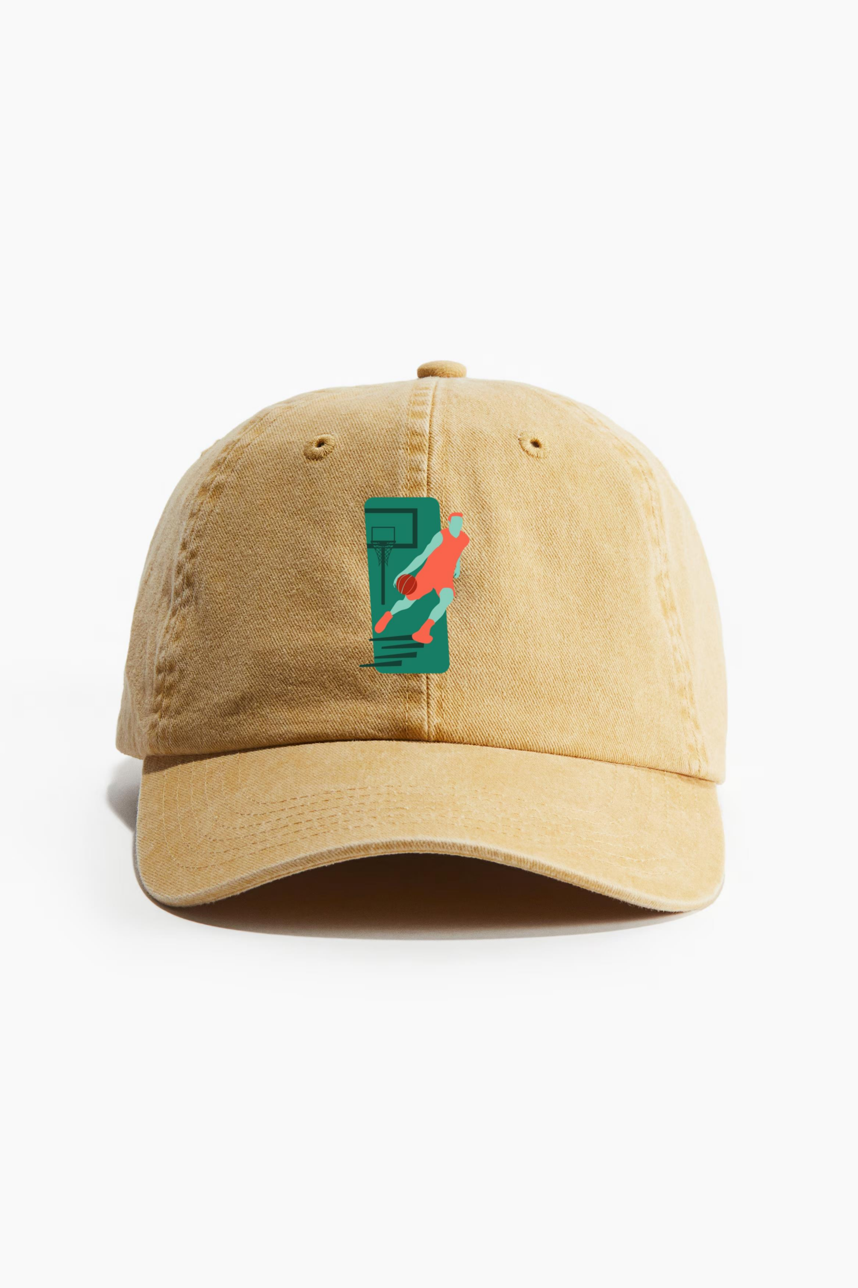 Basketball Marathon Sport People Cotton Twill Cap 