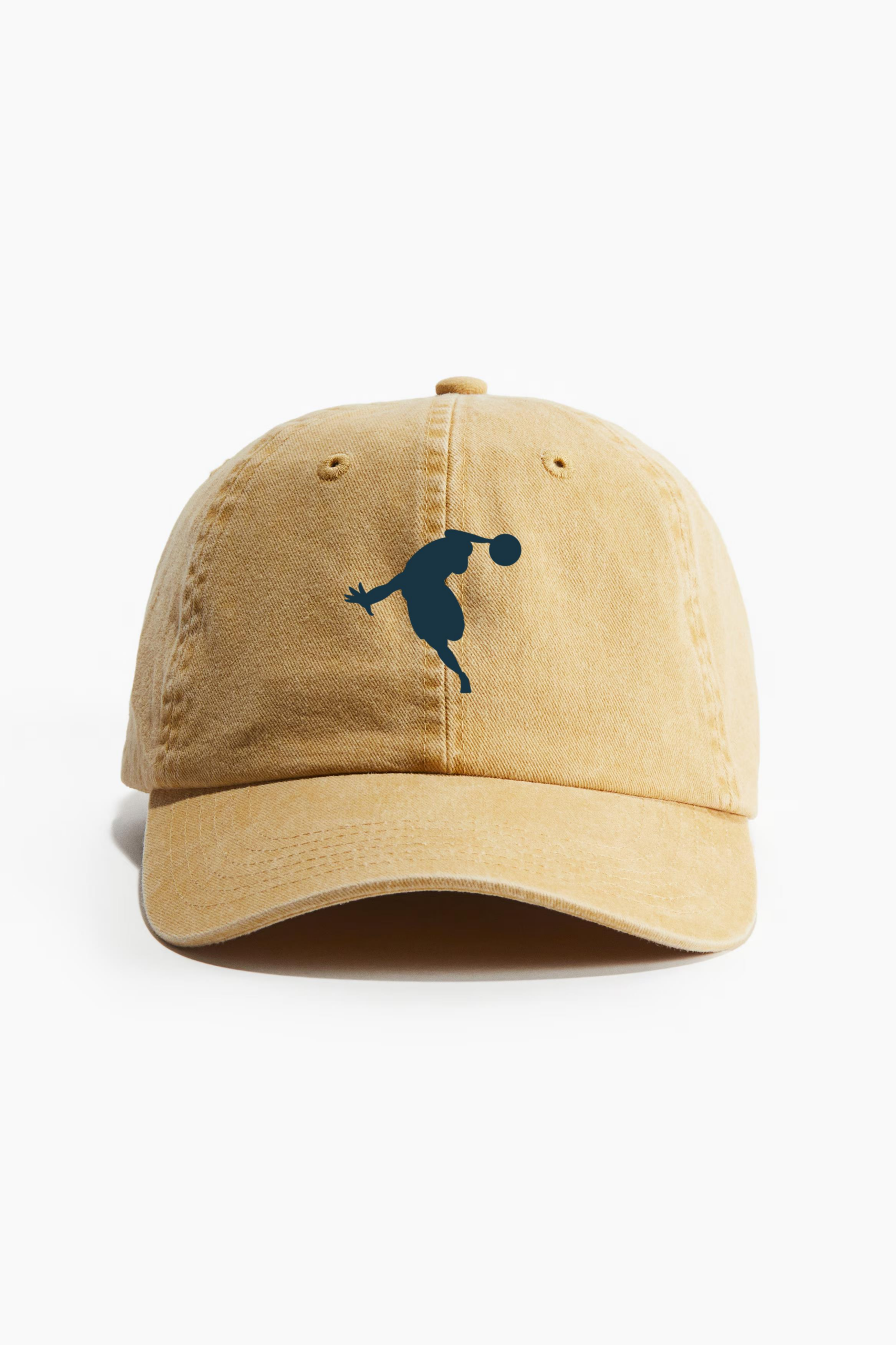 Basketball Player Ball Silhouette Cotton Twill Cap 