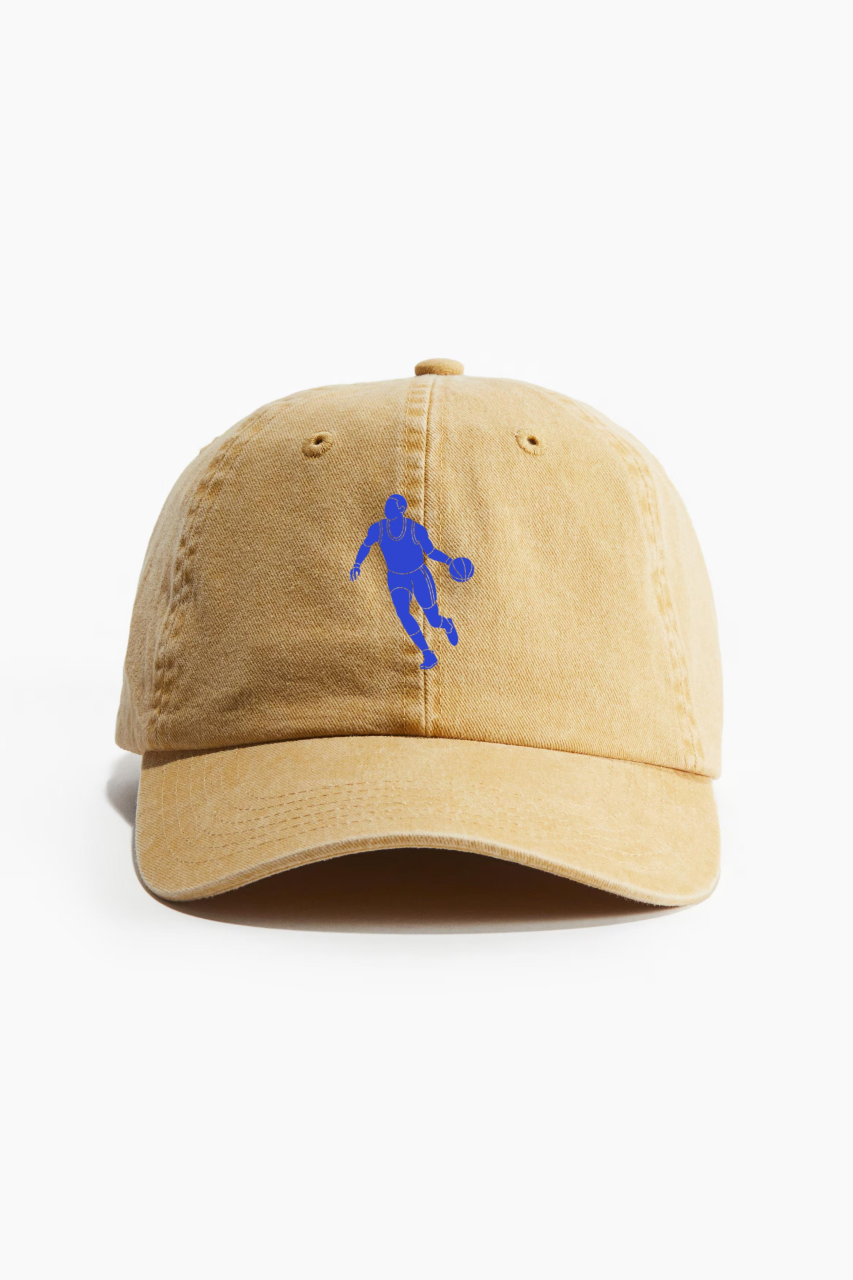 Basketball Player Blue Cotton Twill Cap 
