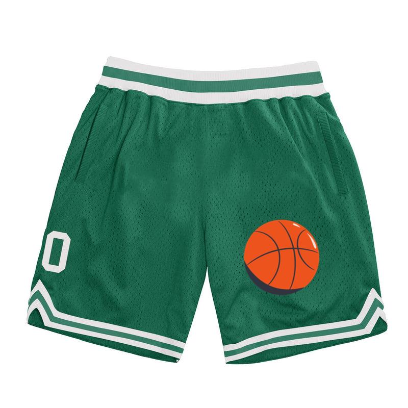 Orange Basketball Hand Drawn Classic Basketball Shorts 