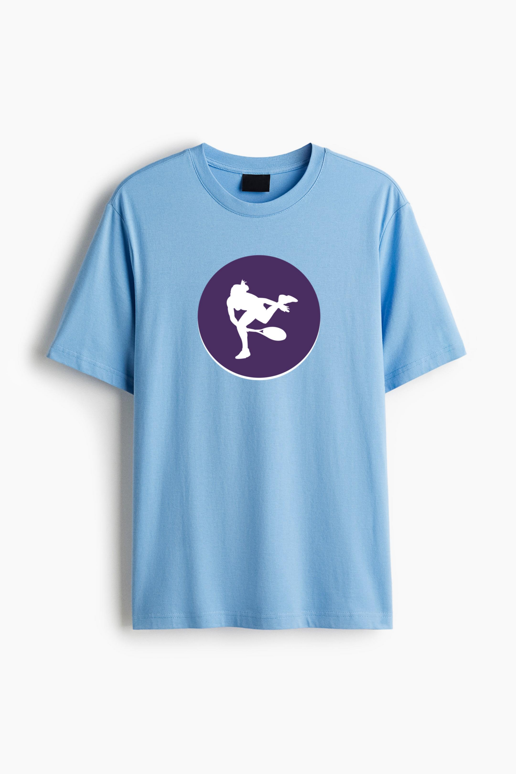 Tennis Sport Circle Icon Cotton T-Shirt 