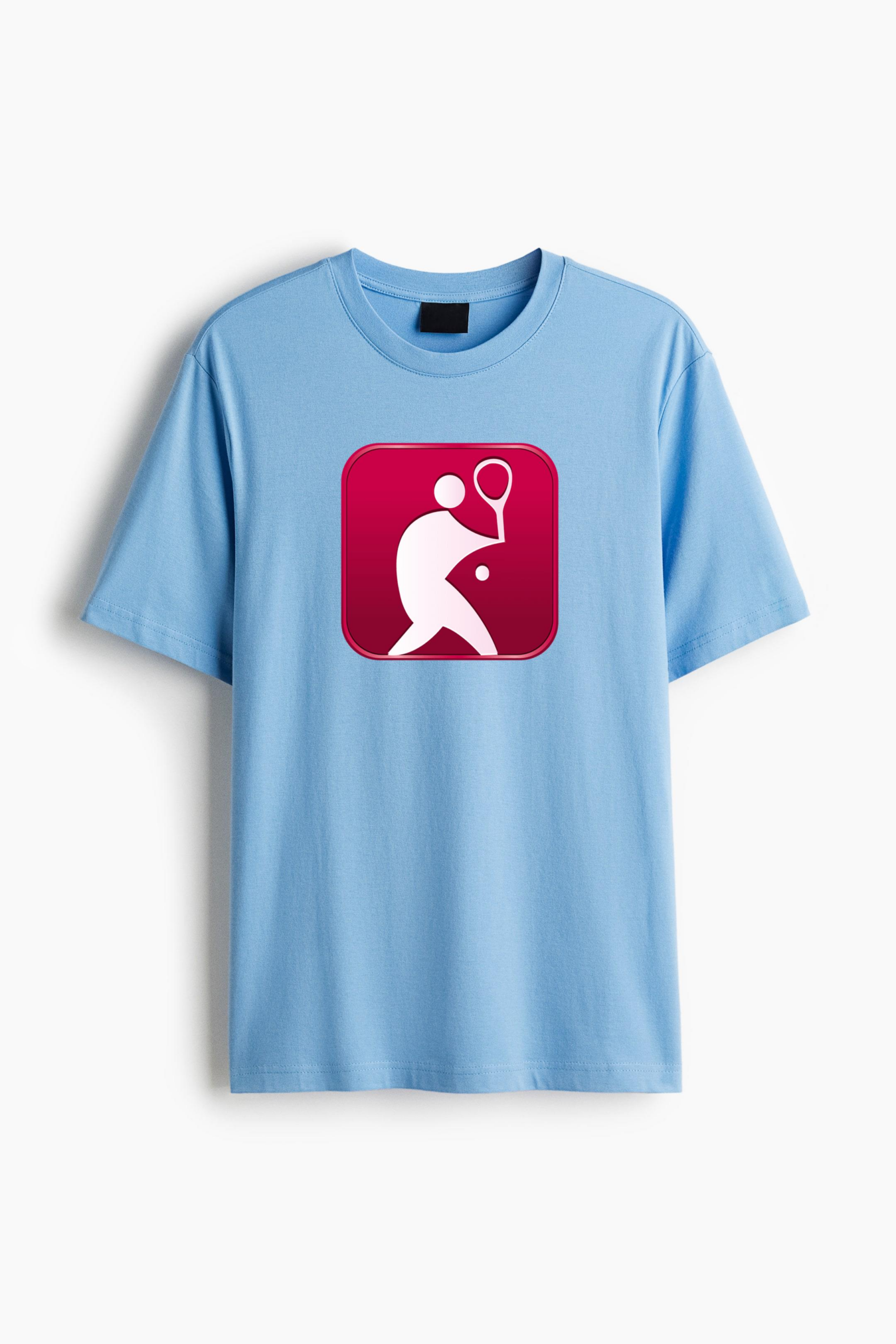 Tennis Square Icon Cotton T-Shirt 