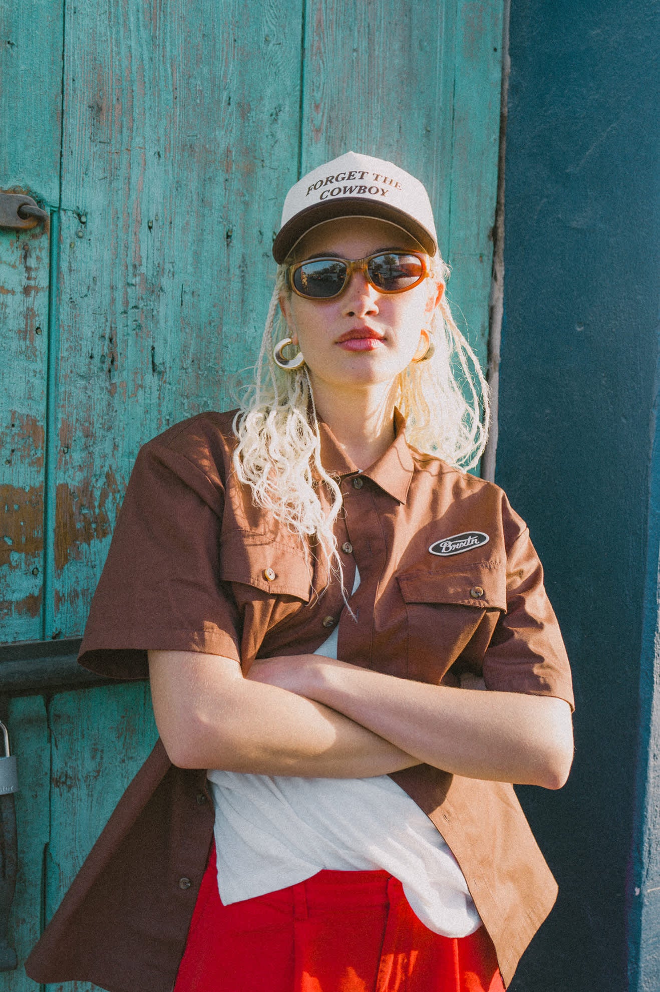 Forget The Cowboy NetPlus Snapback - Chocolate/Off White