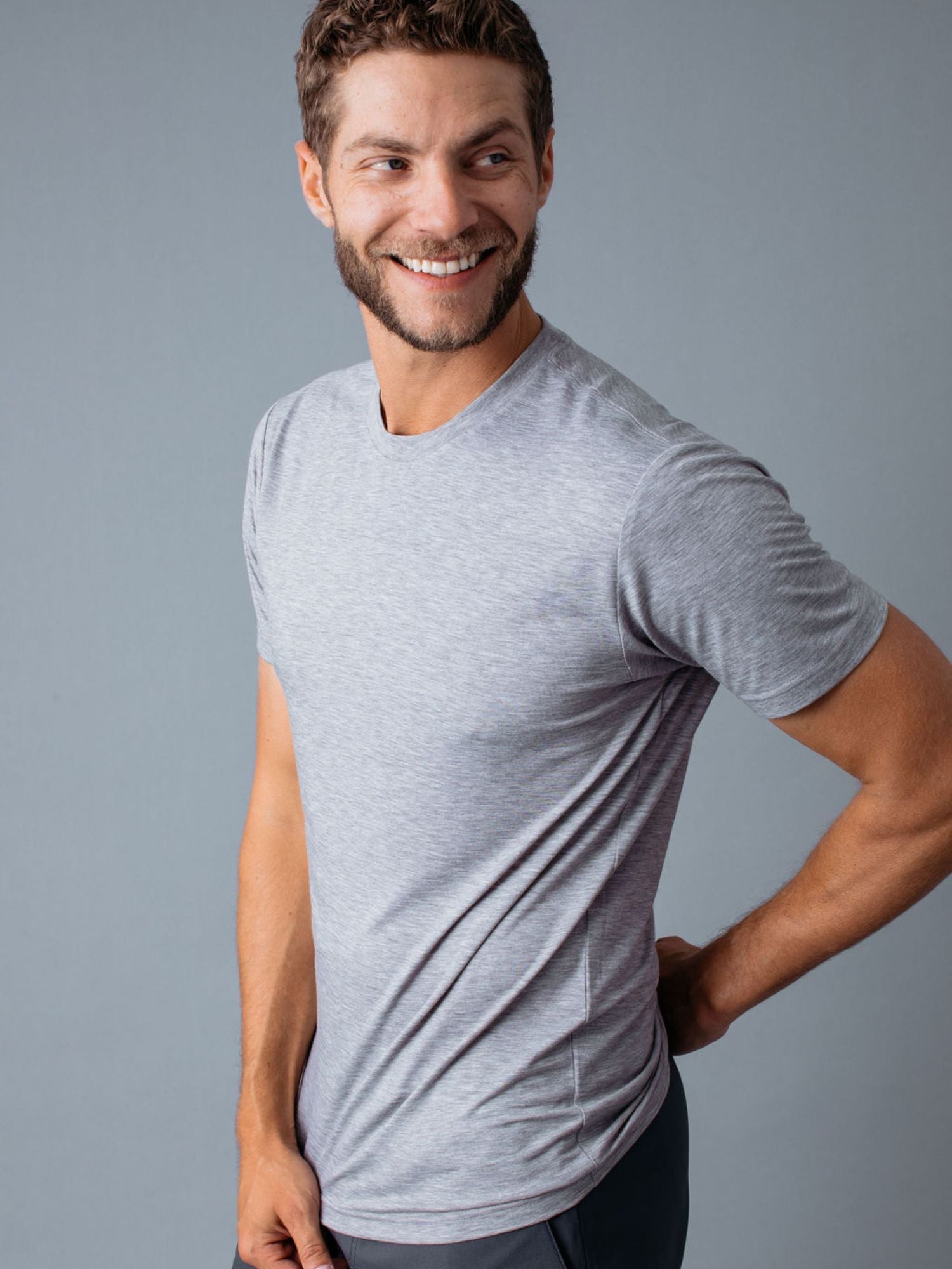 Heather Grey Performance Crew