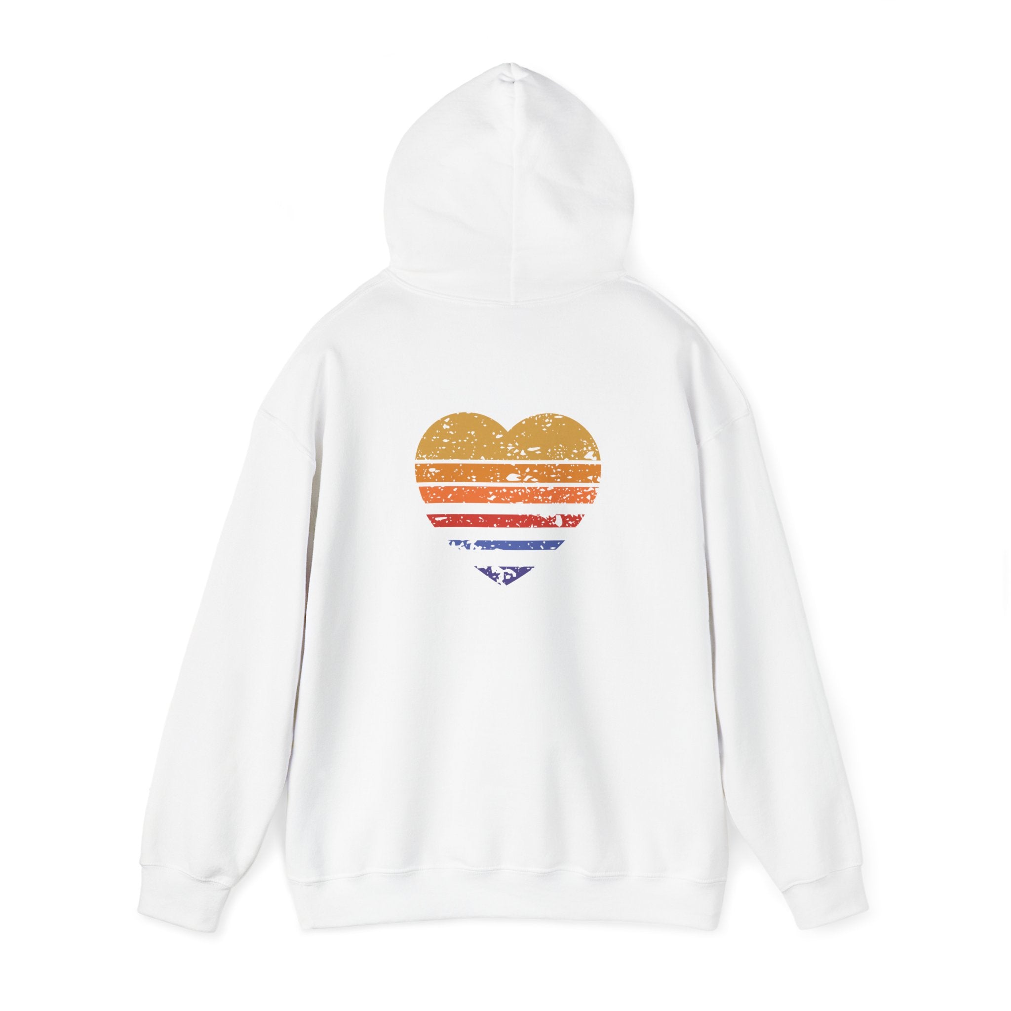 Distressed Heart Hooded Sweatshirt