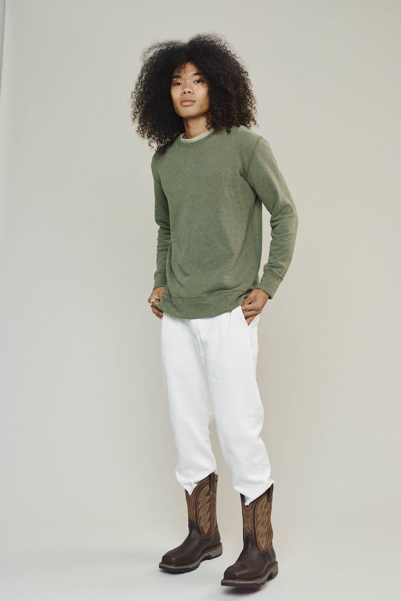 Heathered Fleece Tahoe Sweatshirt