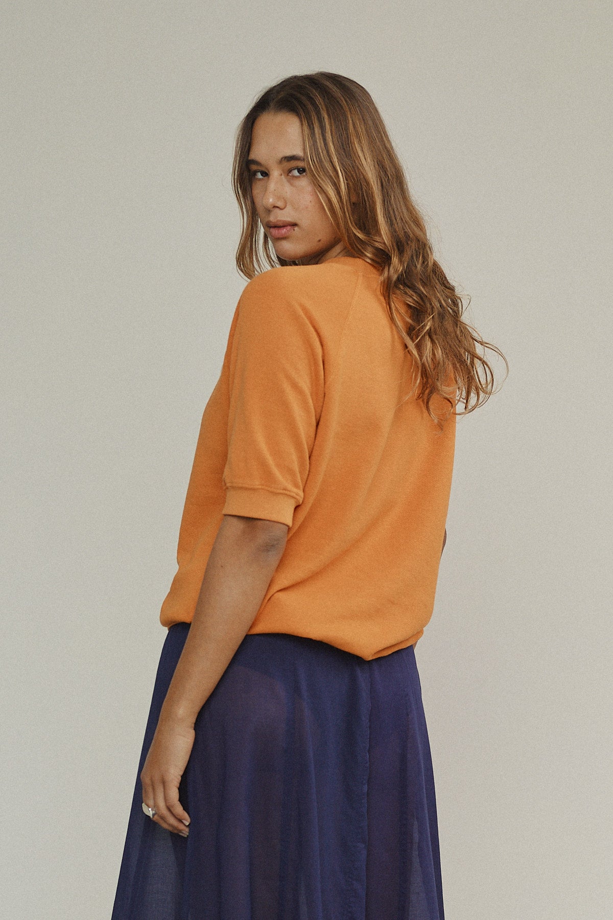 Short Sleeve Raglan Fleece Sweatshirt - Sale Colors