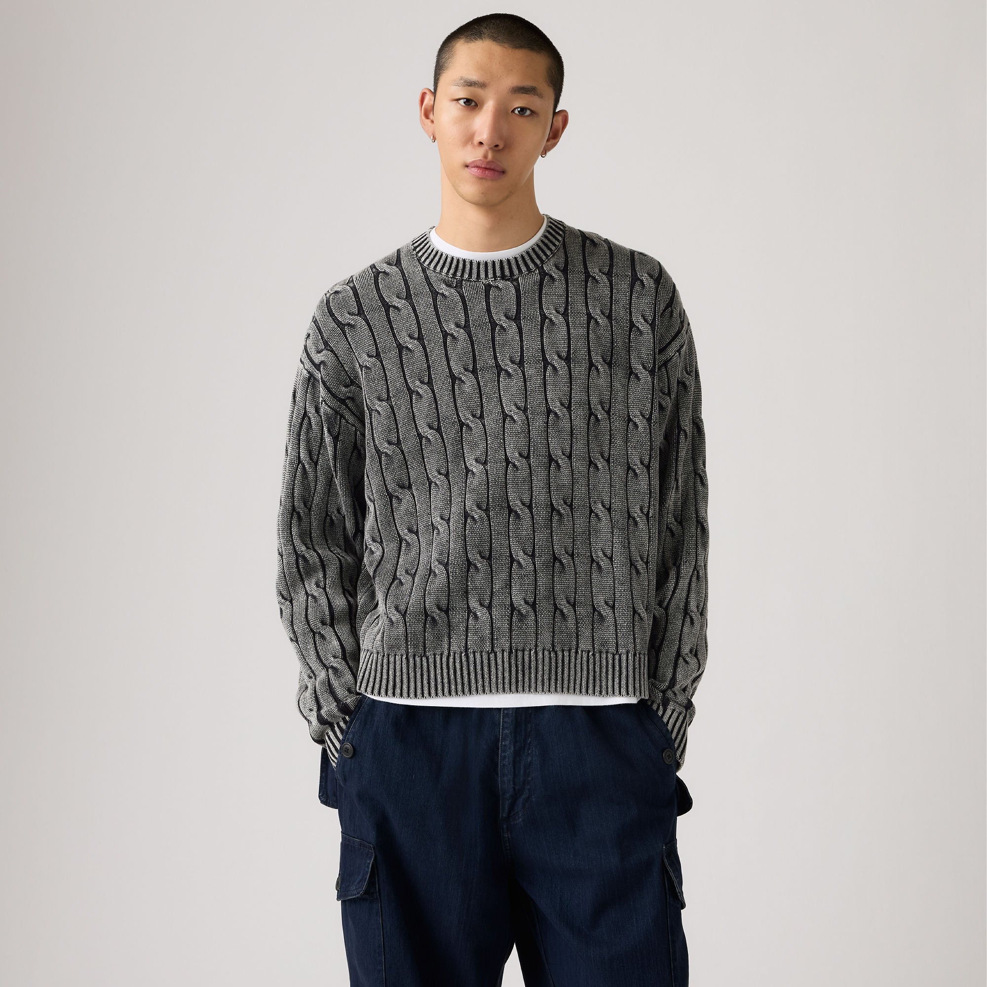 Levi's® Men's Carmel Cable Crew Sweater