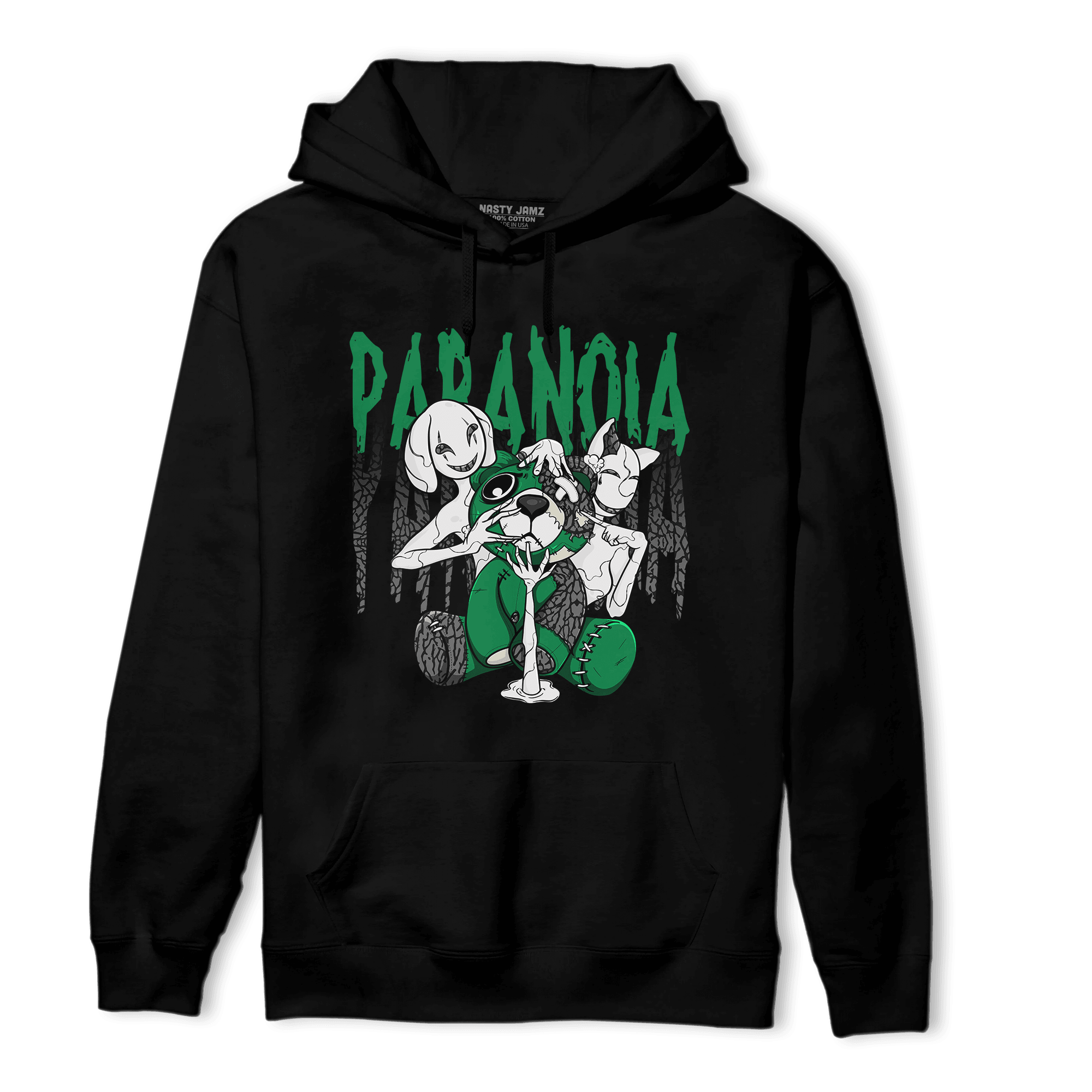 NastyJamz Lucky Green 3s Hoodie Match Paranoia BER