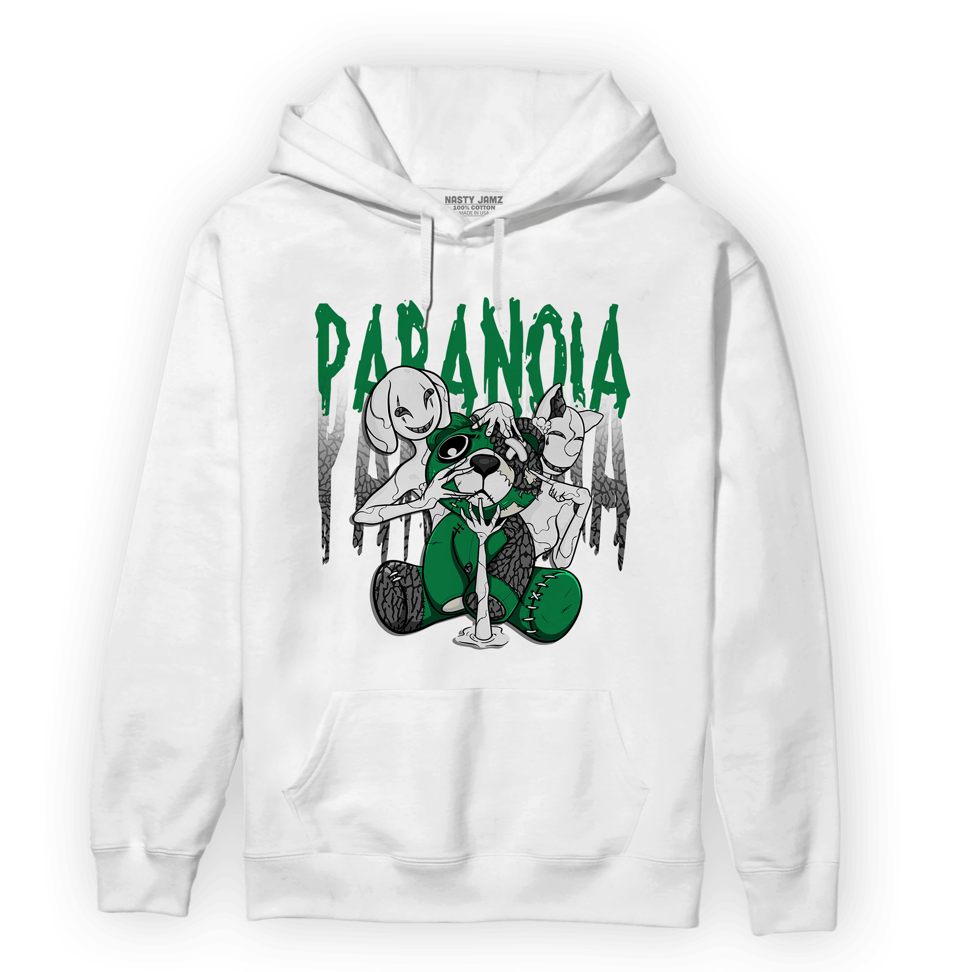 NastyJamz Lucky Green 3s Hoodie Match Paranoia BER