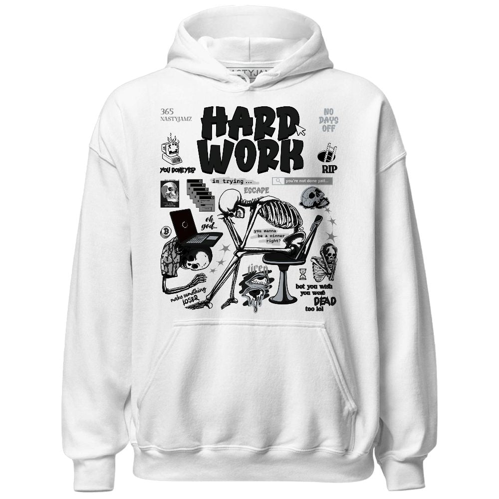 Black Cement 3s NastyJamz Hoodie Match Hard Work