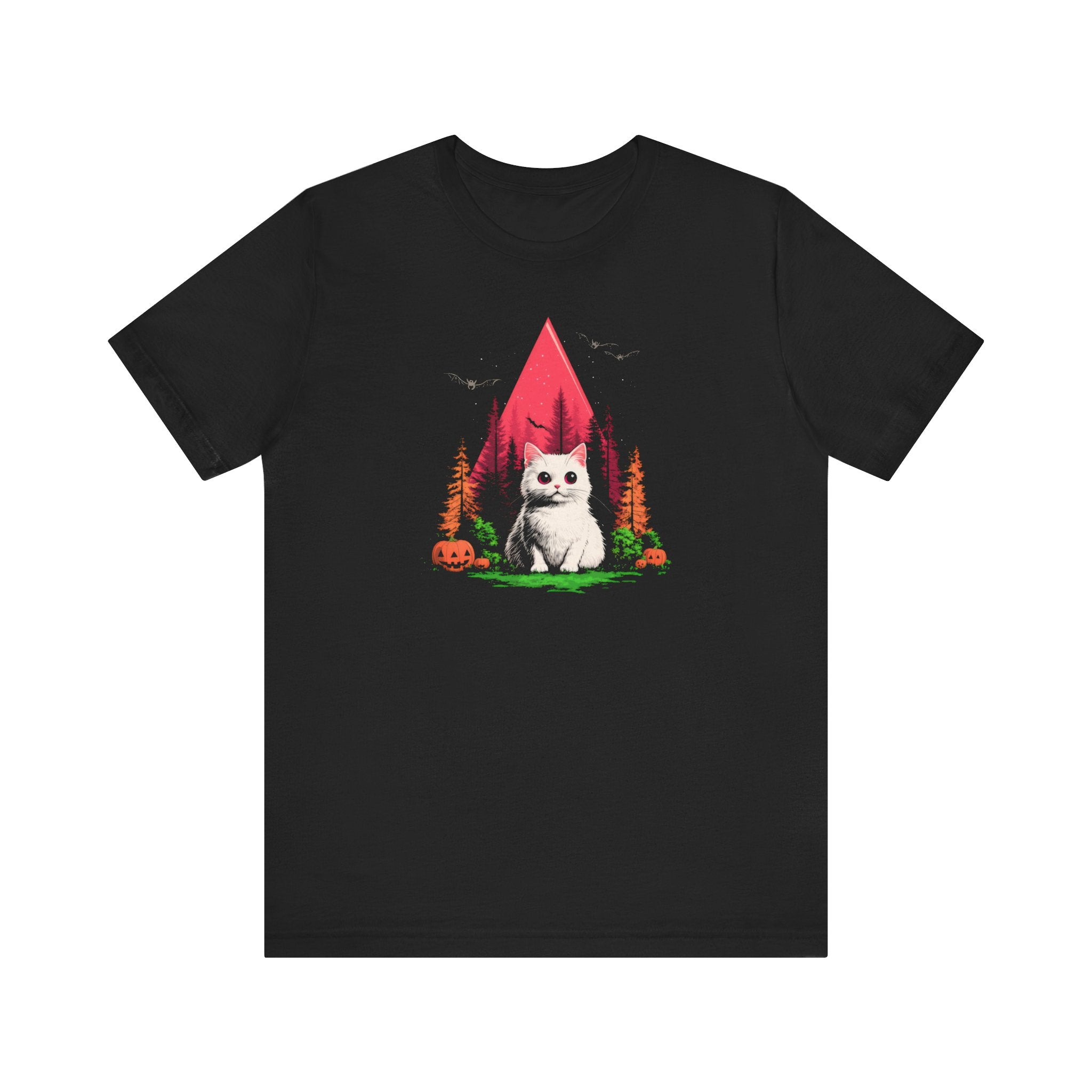 Whimsical Cat in the Forest T-Shirt
