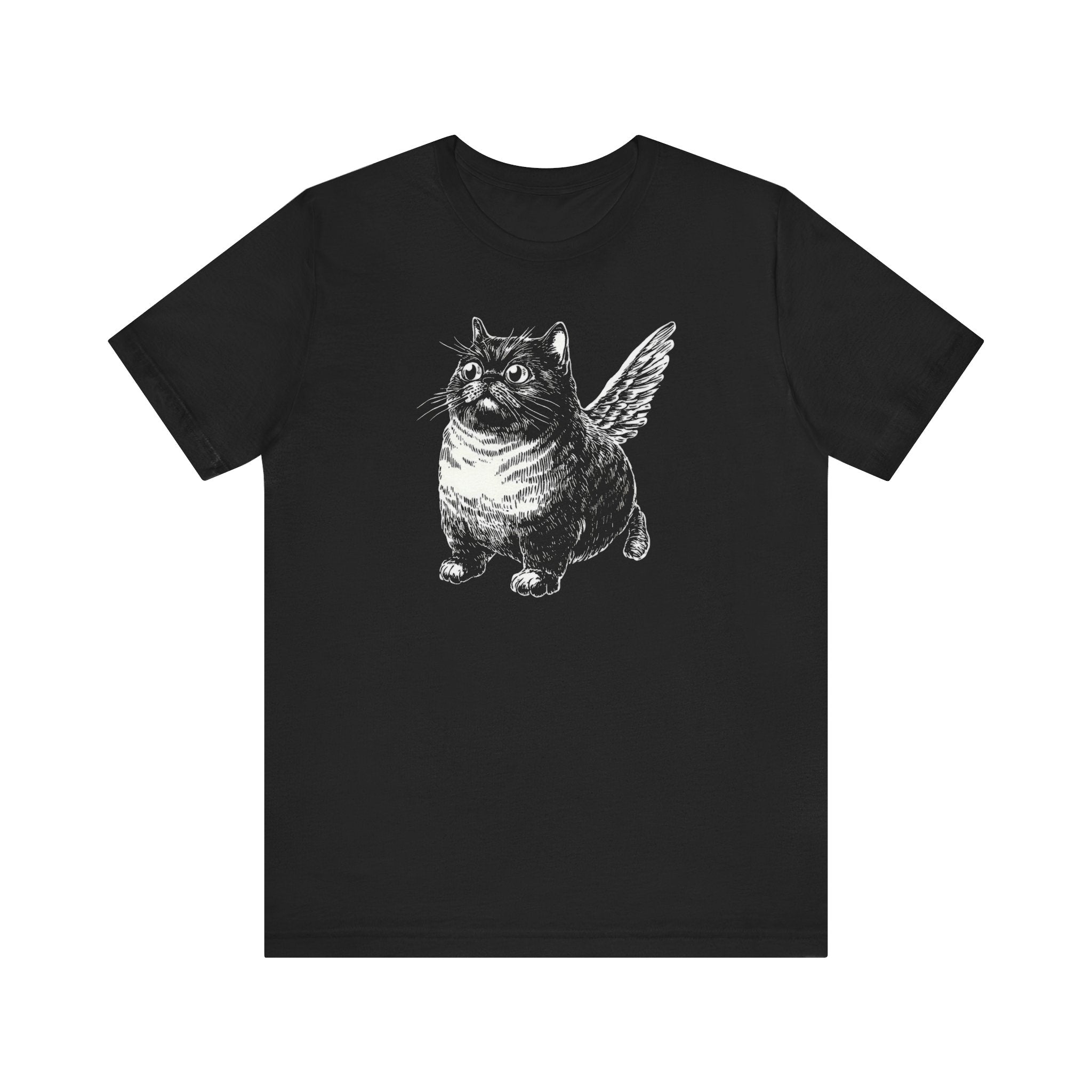 Whimsical Winged Cat T-Shirt