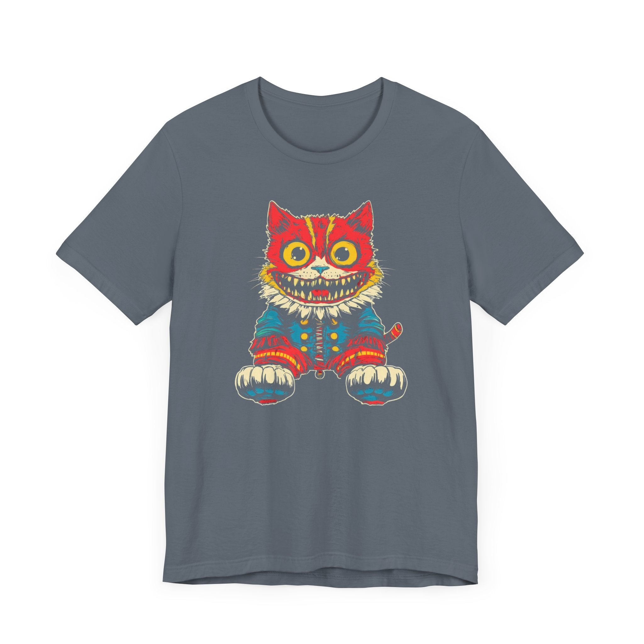 Vintage Creepy Cat Graphic Tee