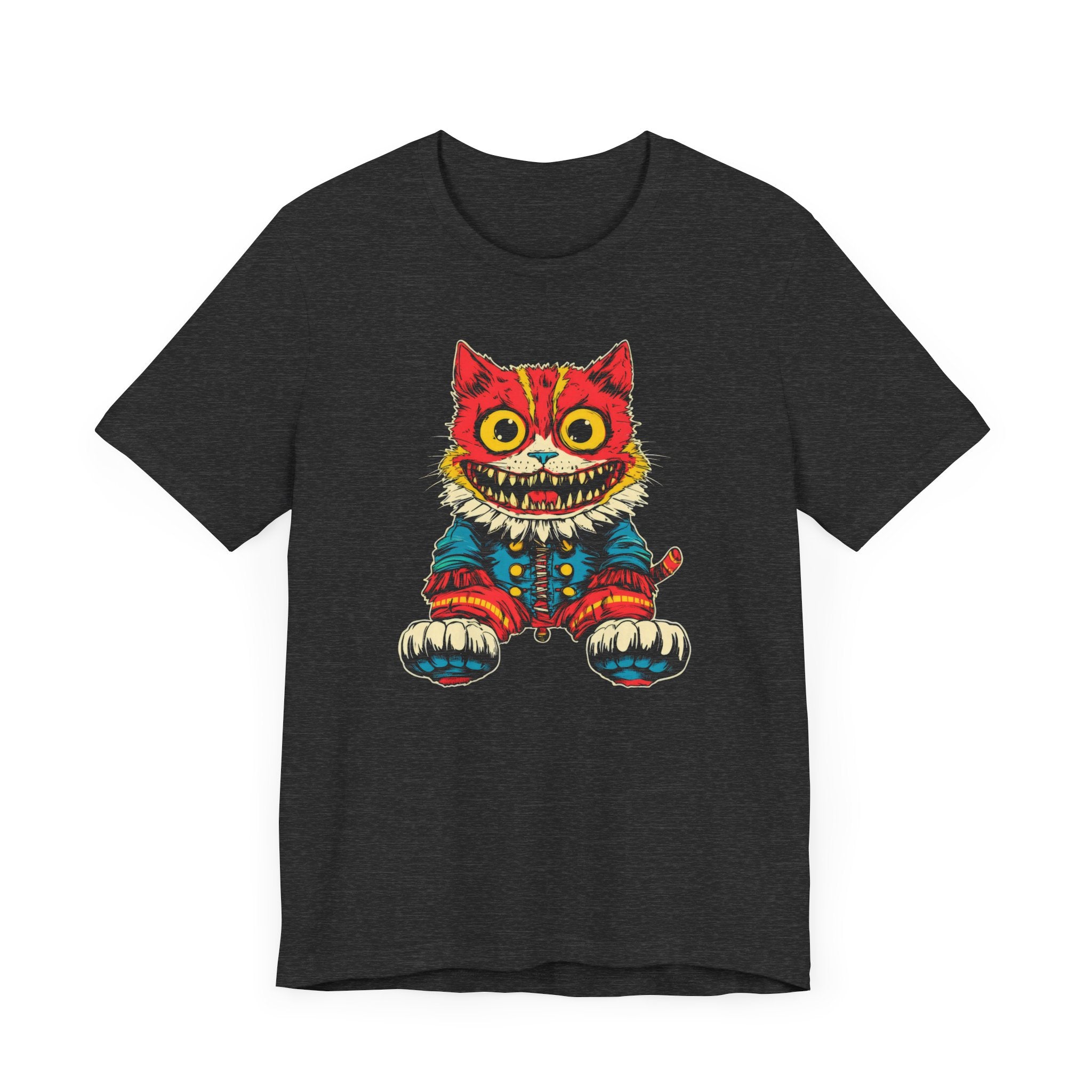 Vintage Creepy Cat Graphic Tee