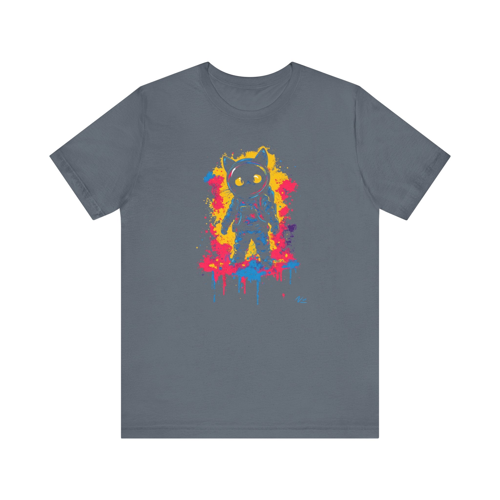 Vibrant Splash Catstronaut T-Shirt