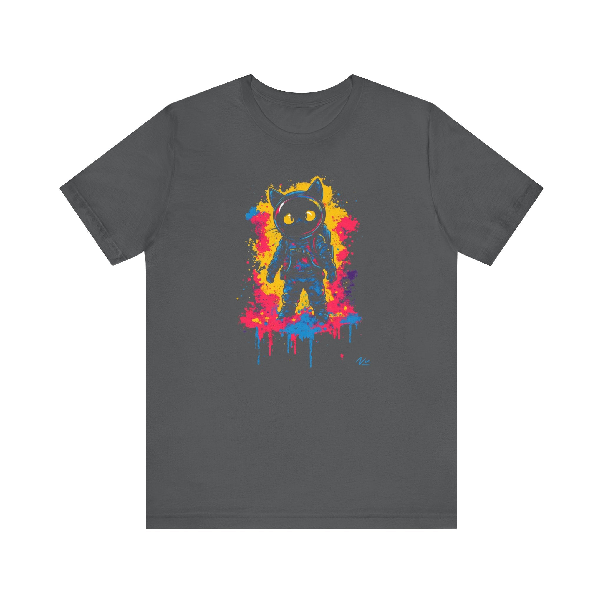 Vibrant Splash Catstronaut T-Shirt