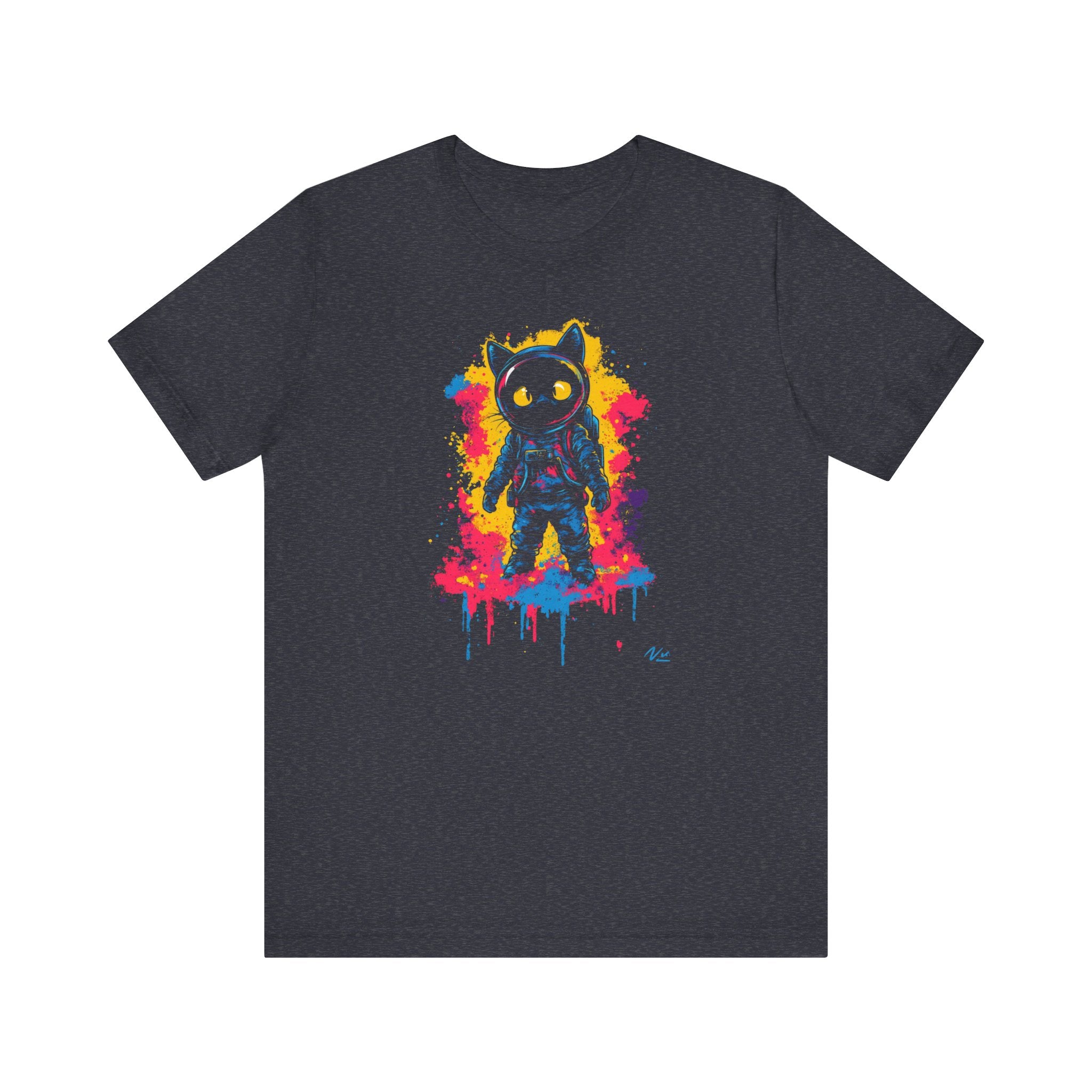 Vibrant Splash Catstronaut T-Shirt