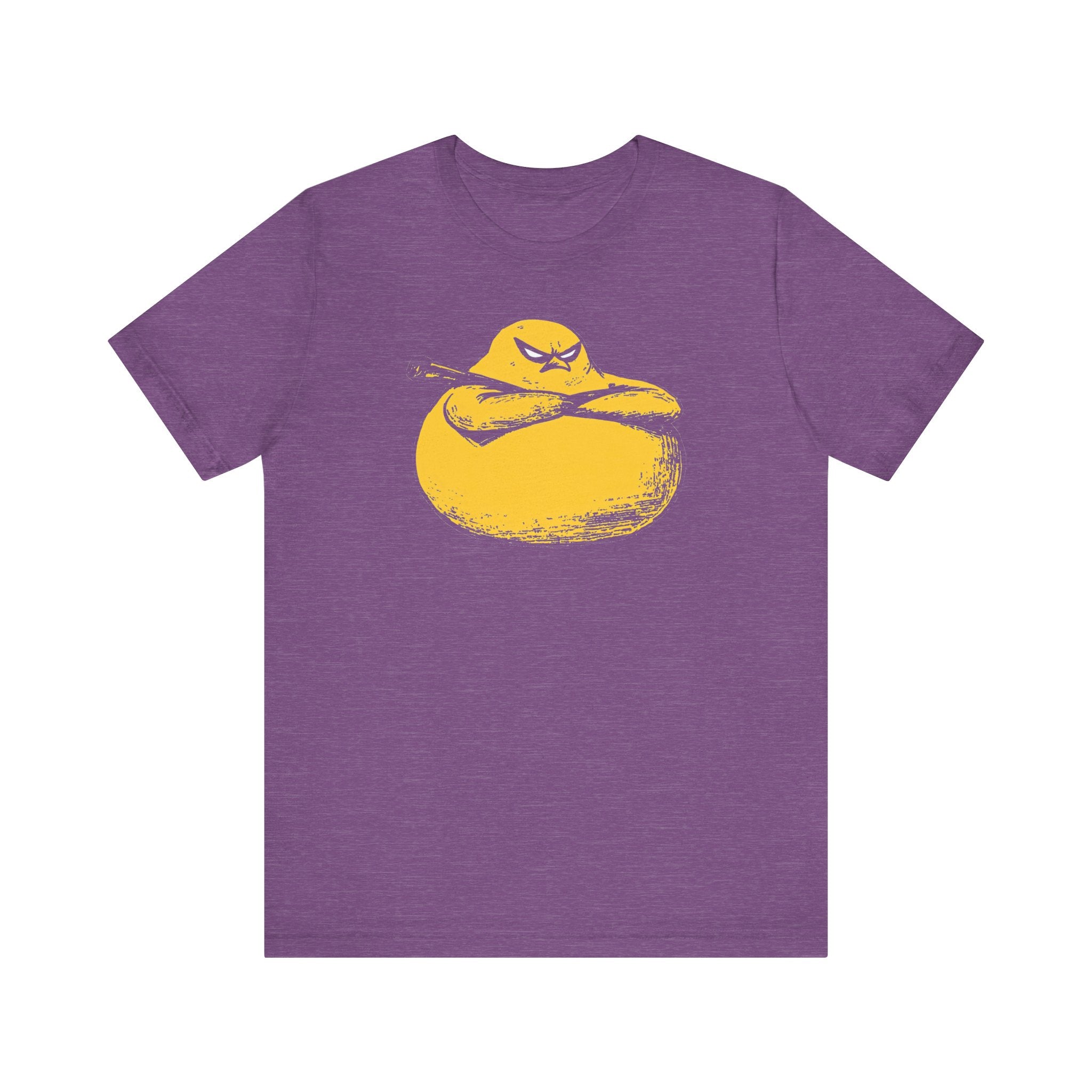Tough Yellow Chicken Blob with Bat Graphic Tee