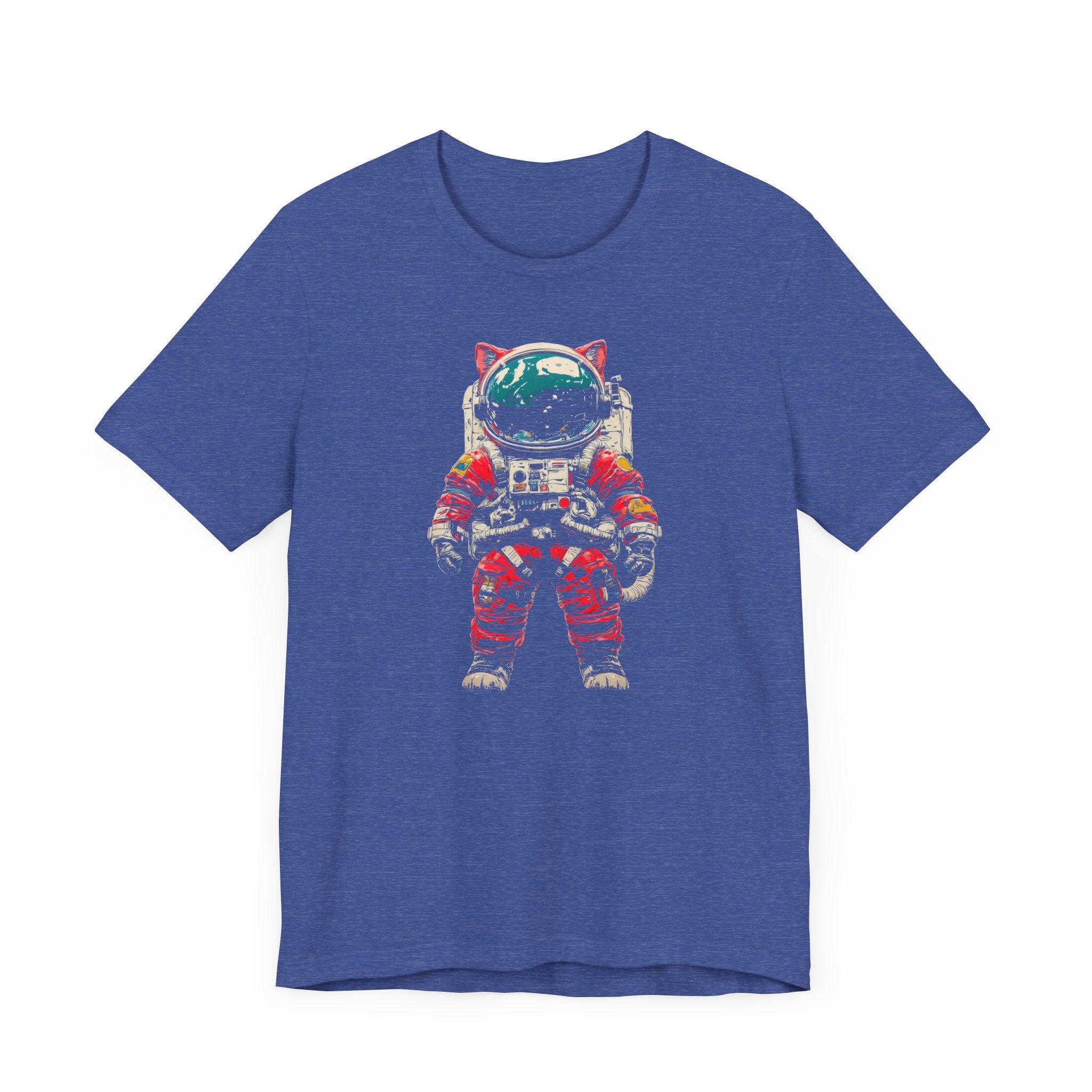 Helmeted Cat Astronaut Graphic Tee