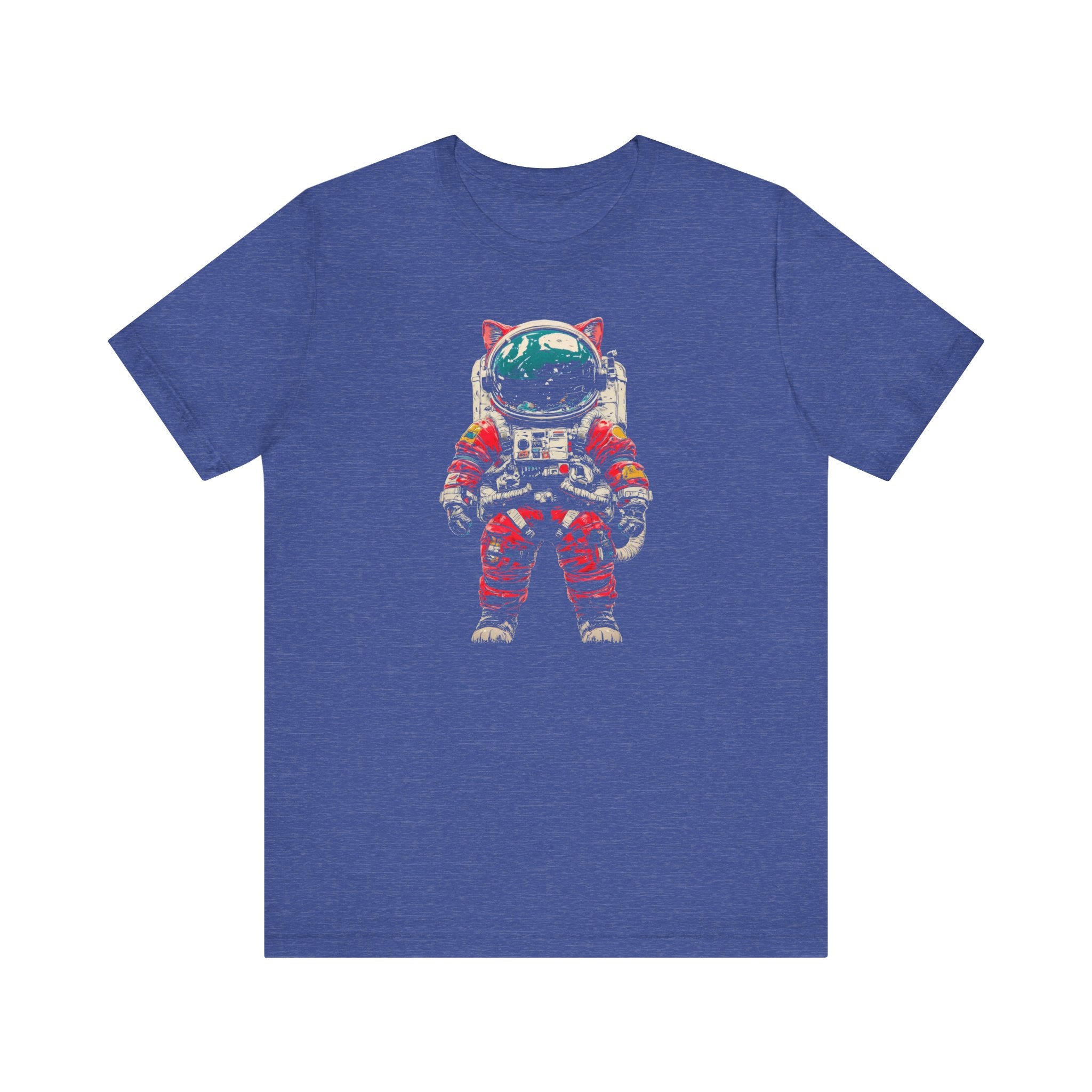 Helmeted Cat Astronaut Graphic Tee