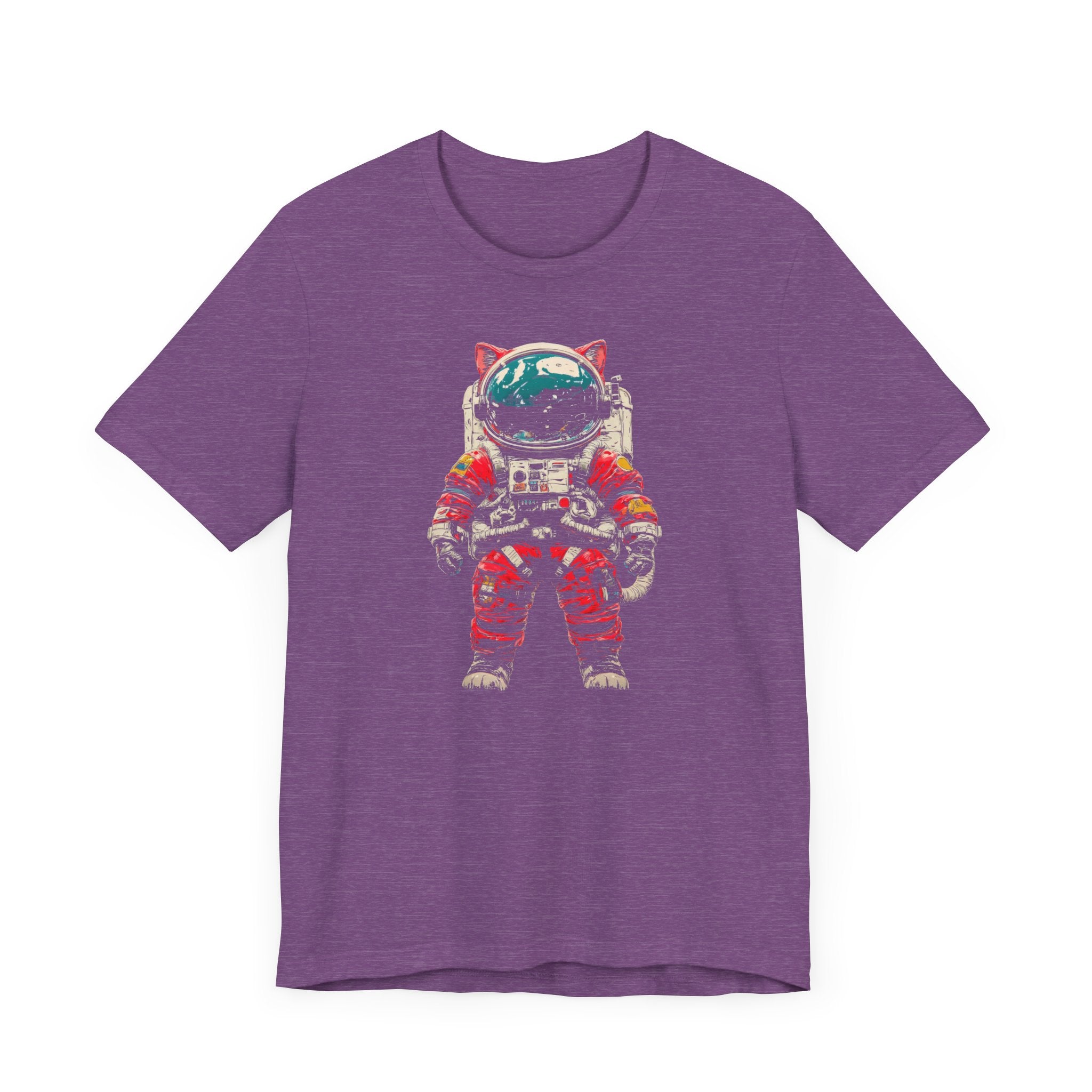 Helmeted Cat Astronaut Graphic Tee