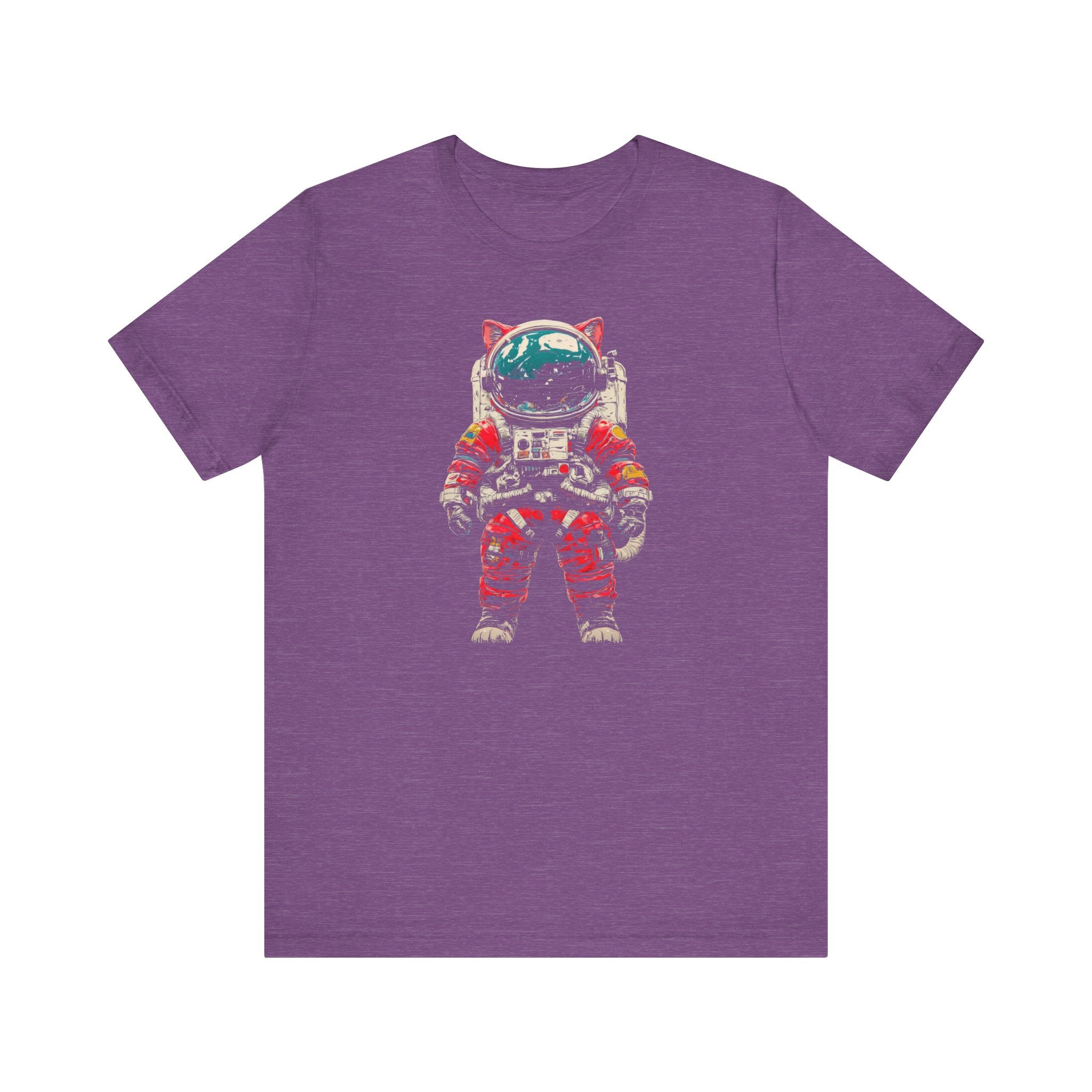 Helmeted Cat Astronaut Graphic Tee