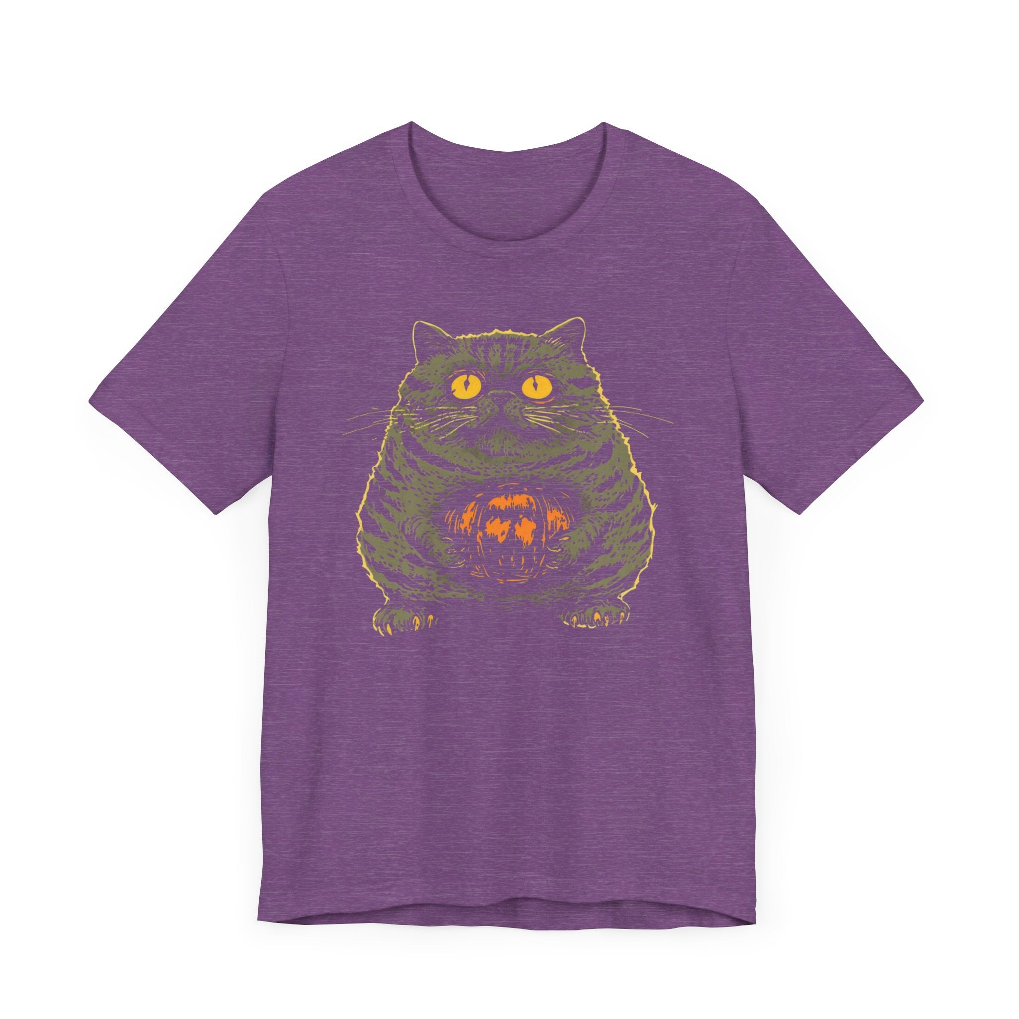 Halloween Cat with Pumpkin T-Shirt Funny Spooky Design