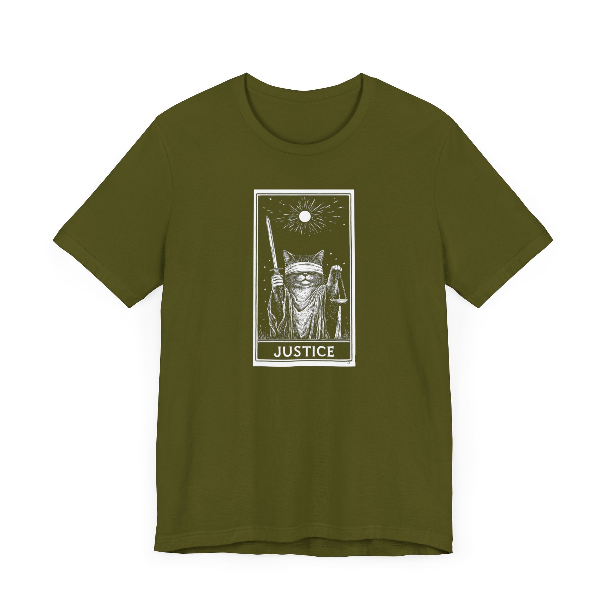 Justice Tarot Cat T-Shirt