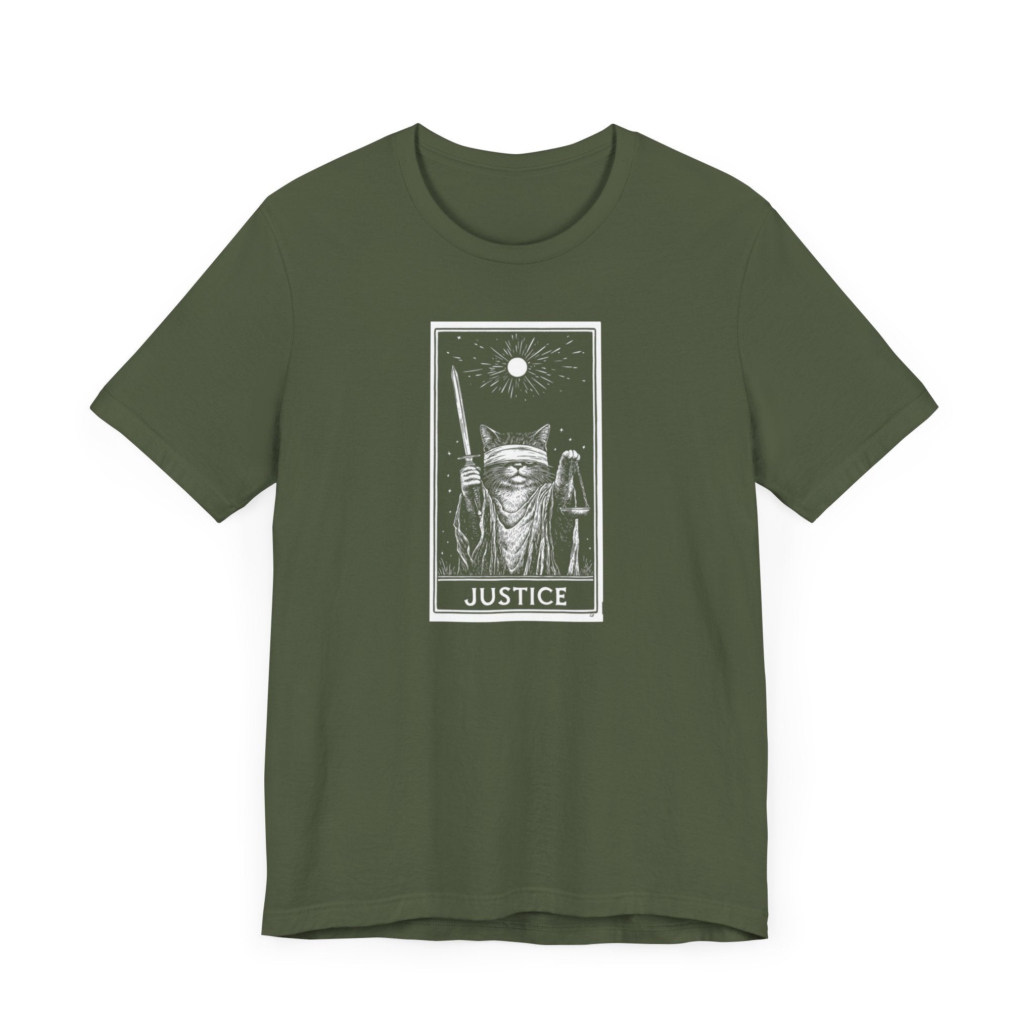 Justice Tarot Cat T-Shirt