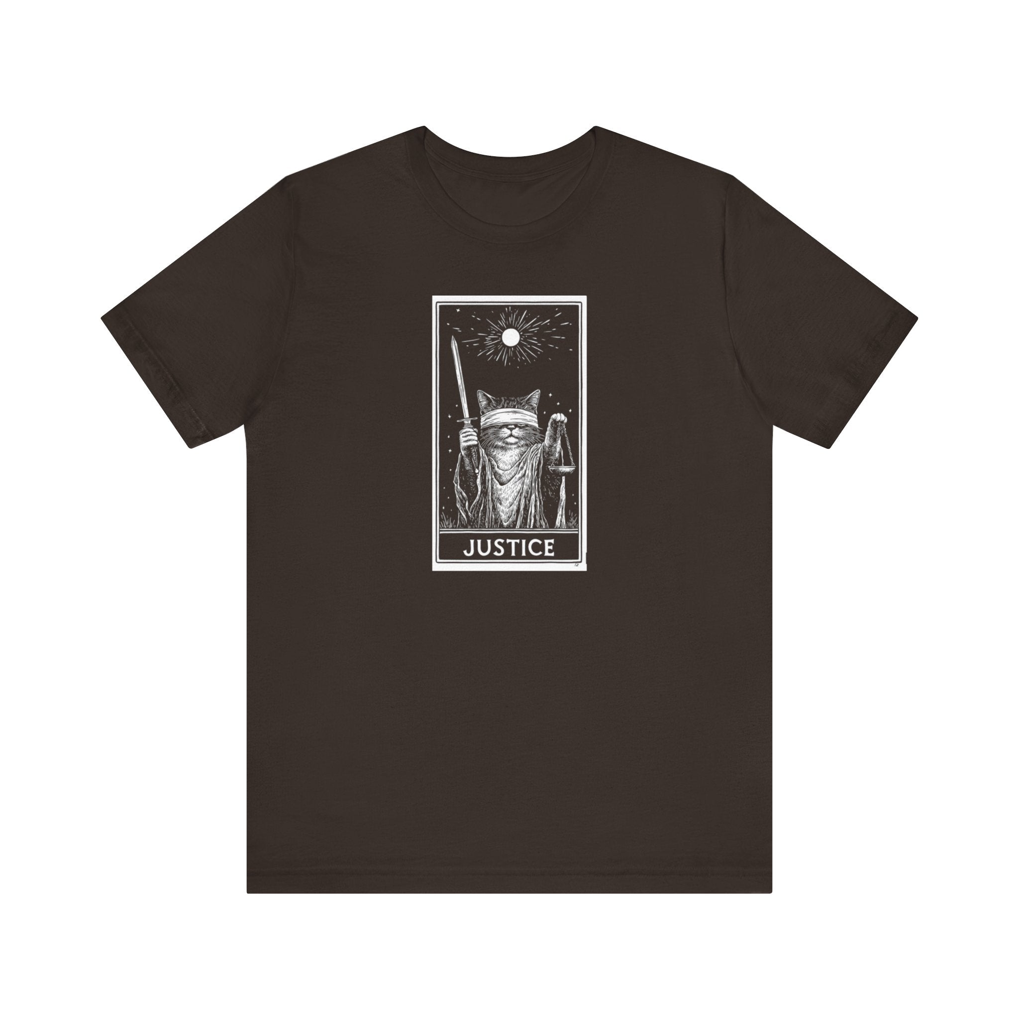 Justice Tarot Cat T-Shirt