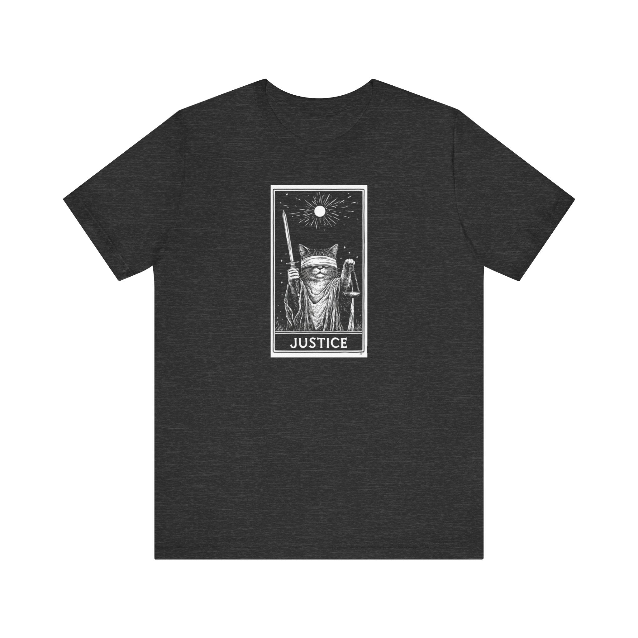Justice Tarot Cat T-Shirt