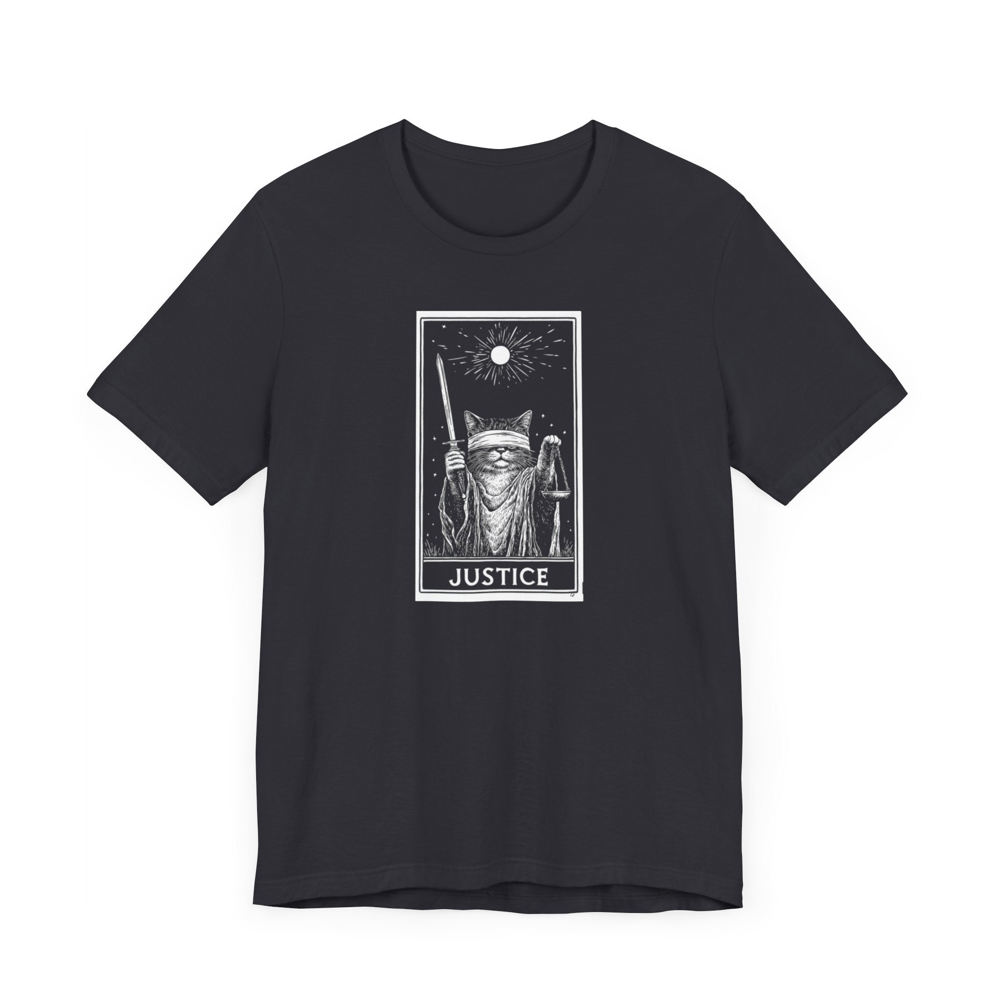 Justice Tarot Cat T-Shirt