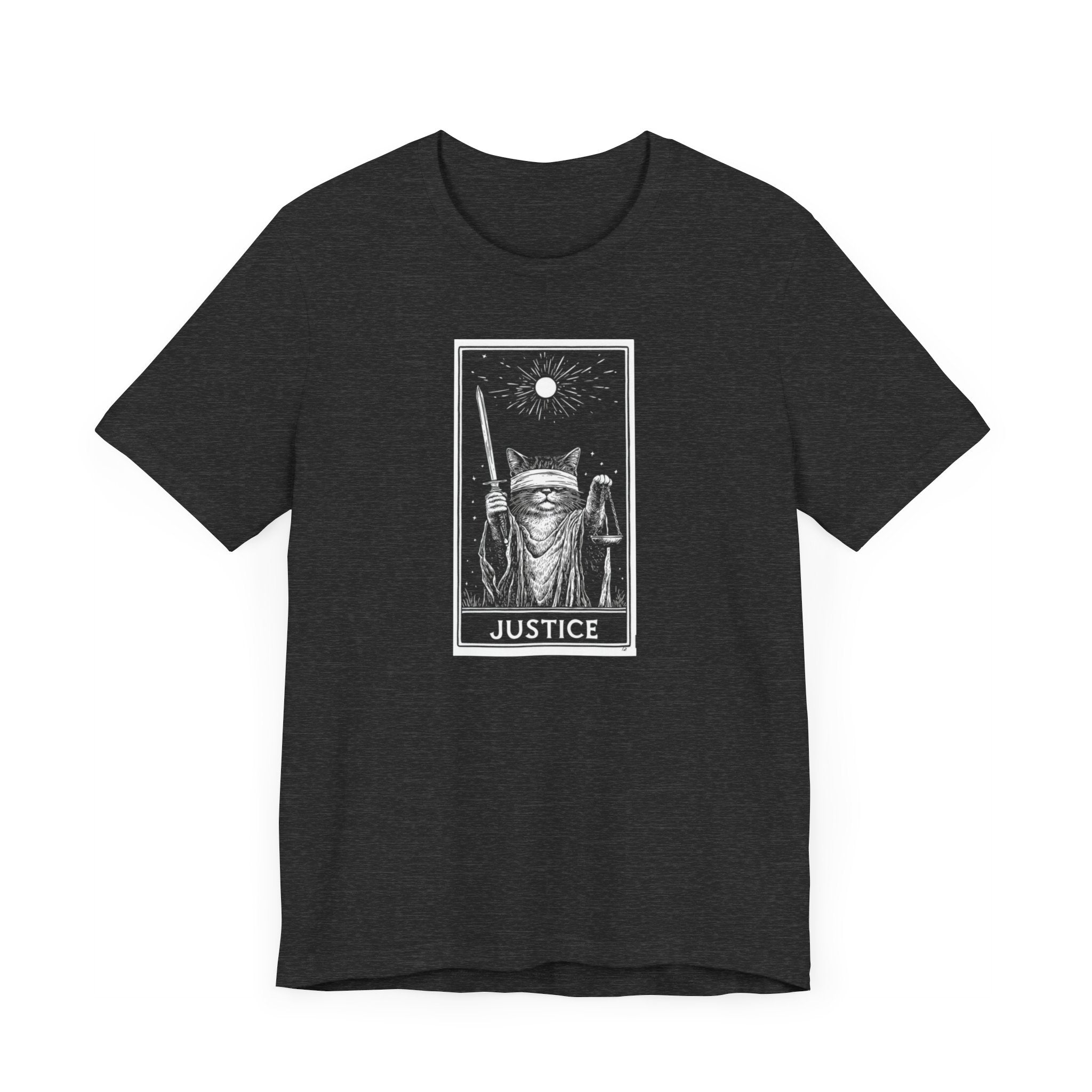 Justice Tarot Cat T-Shirt
