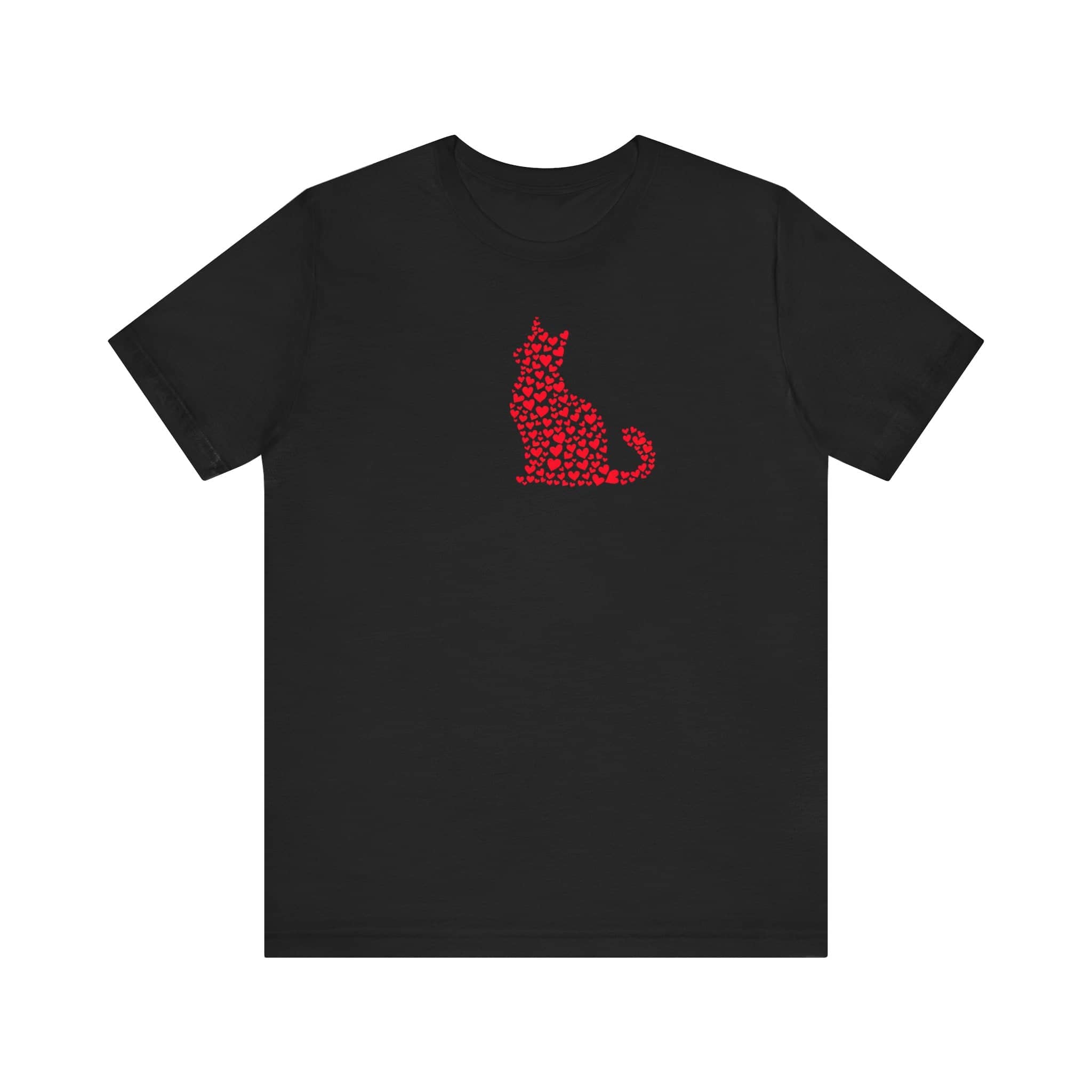 Heart Cat Silhouette T-Shirt