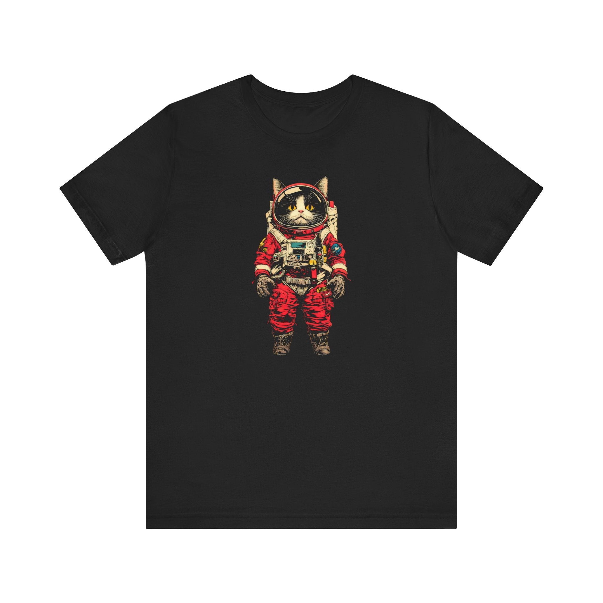 Fearless Space Cat Astronaut Graphic Tee